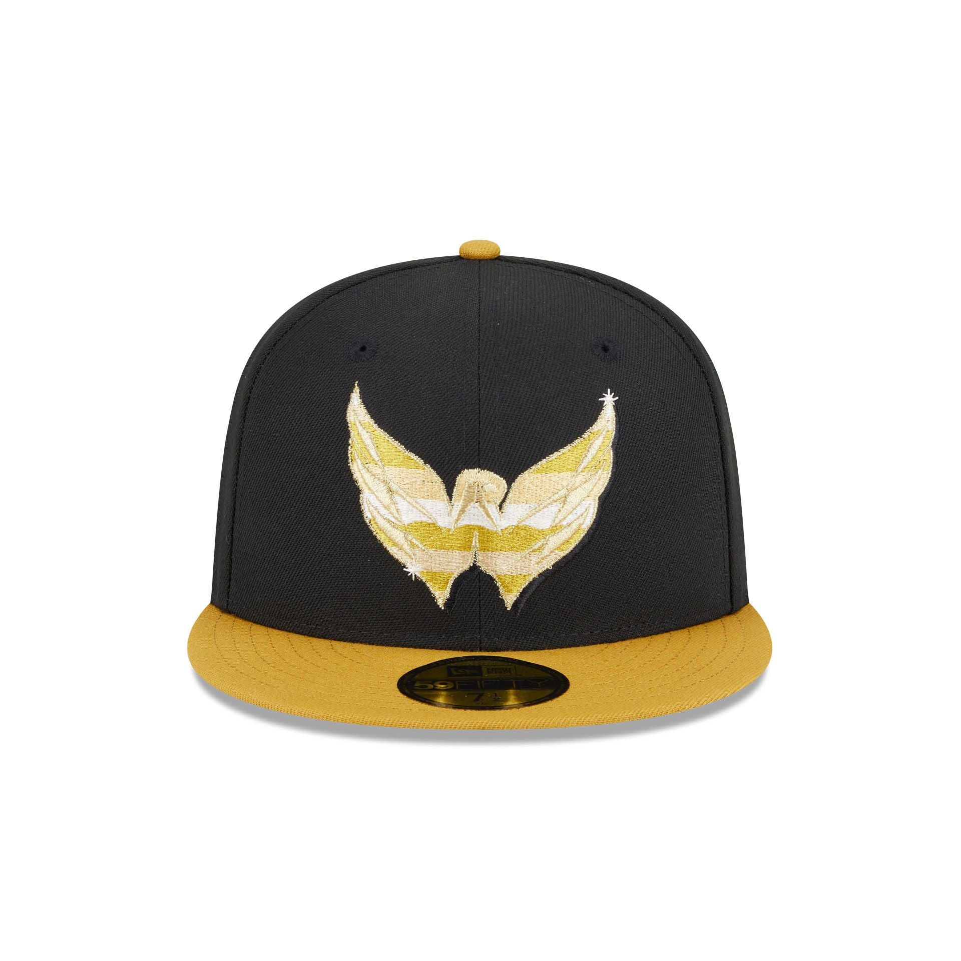 Washington Capitals Metallic Gold Logo 59FIFTY Fitted Hat - Image 2