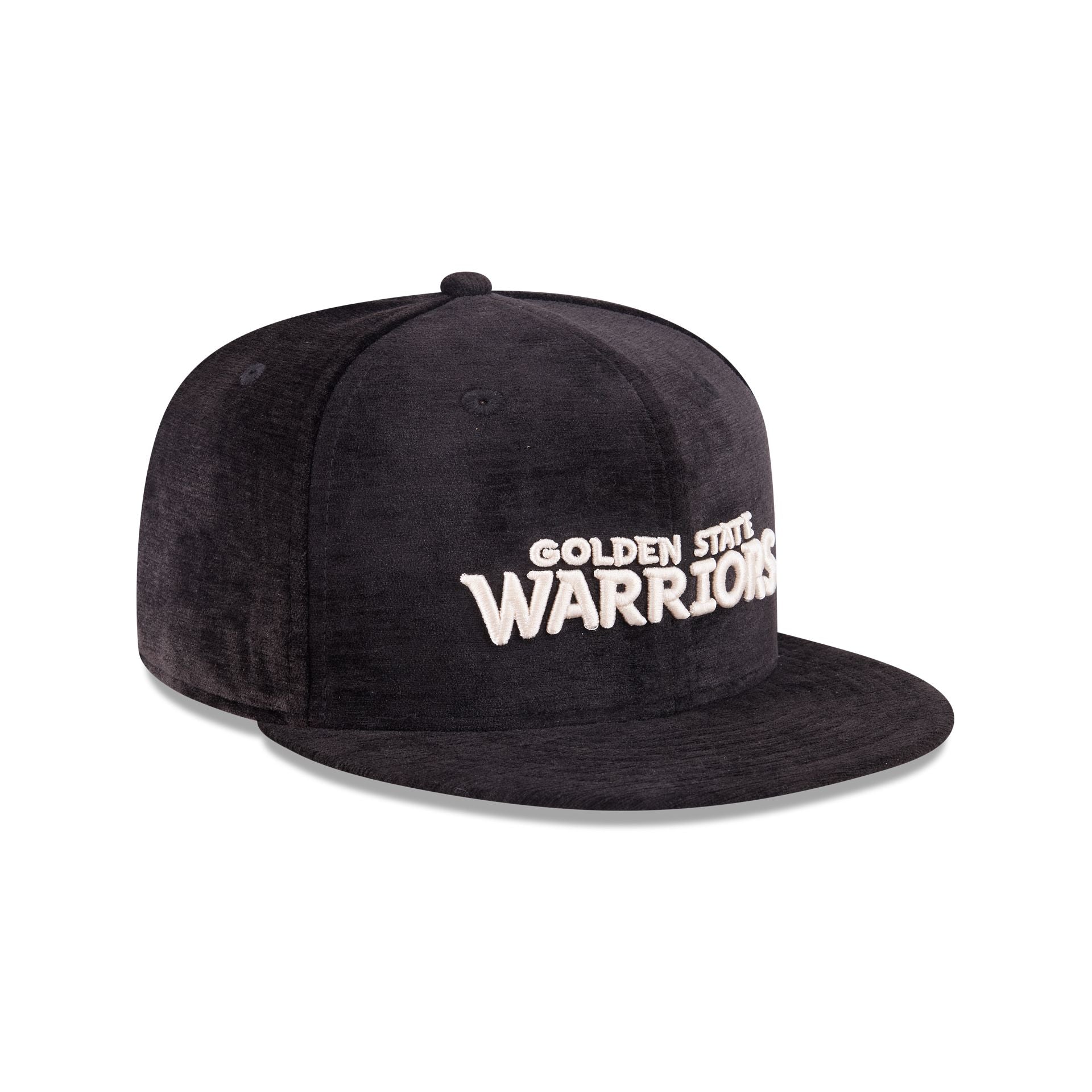 Golden State Warriors Black Velvet 59FIFTY Fitted Hat - Image 3
