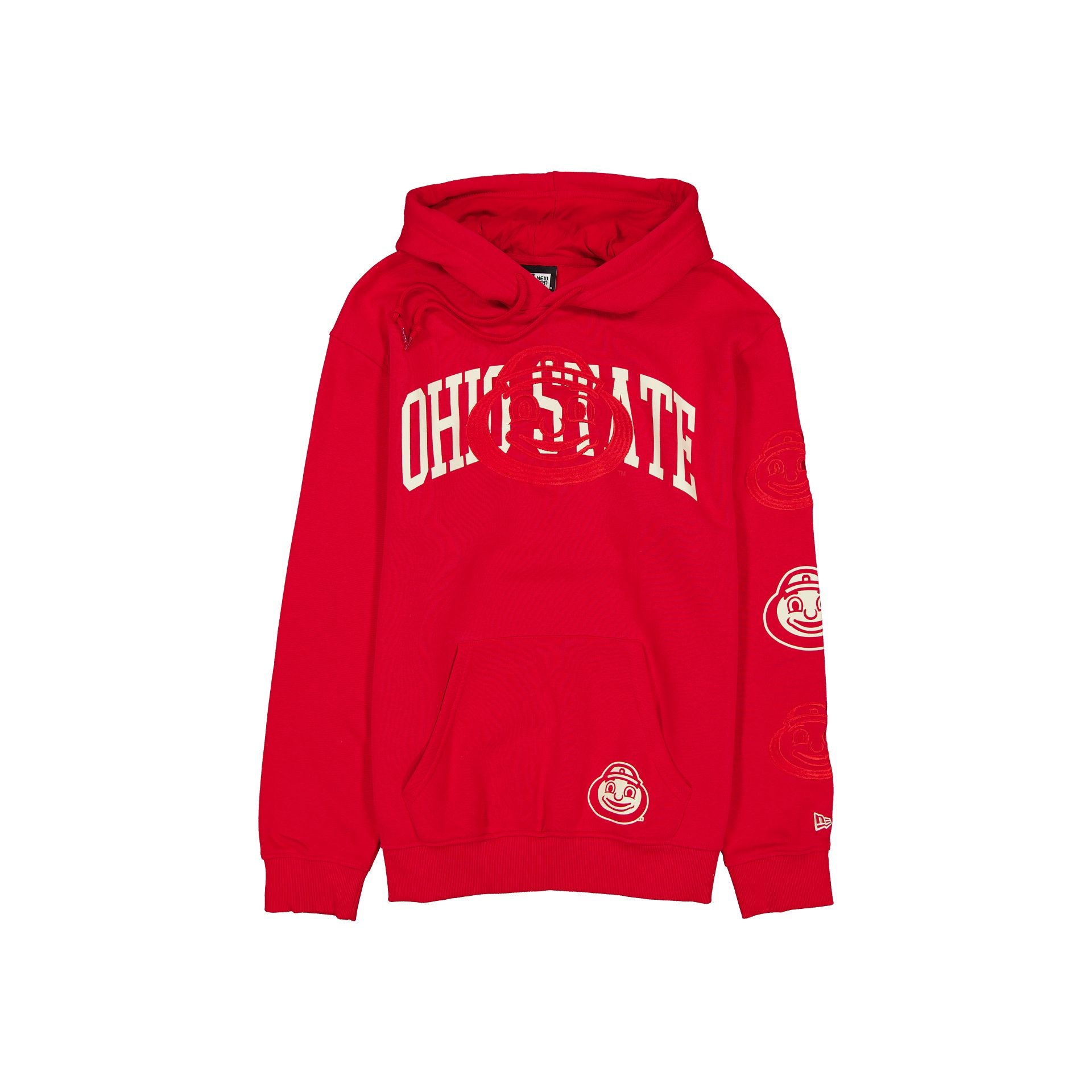 Ohio State Buckeyes Overlay Red Hoodie