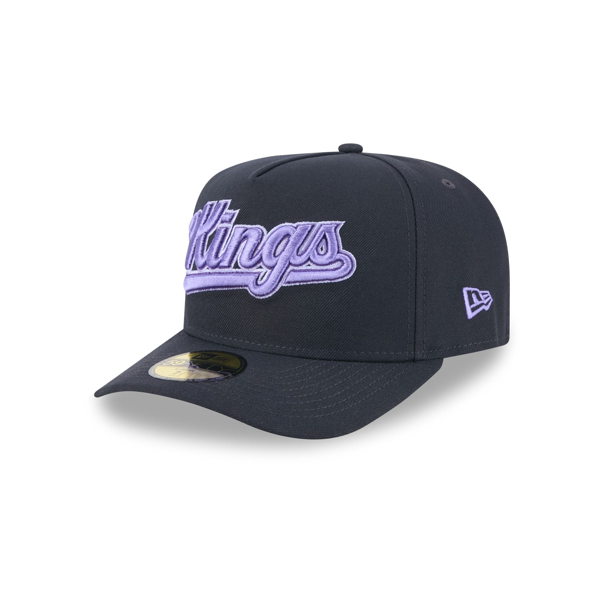 Sacramento Kings Navy Lavender 59FIFTY A-Frame Fitted Hat - Image 2
