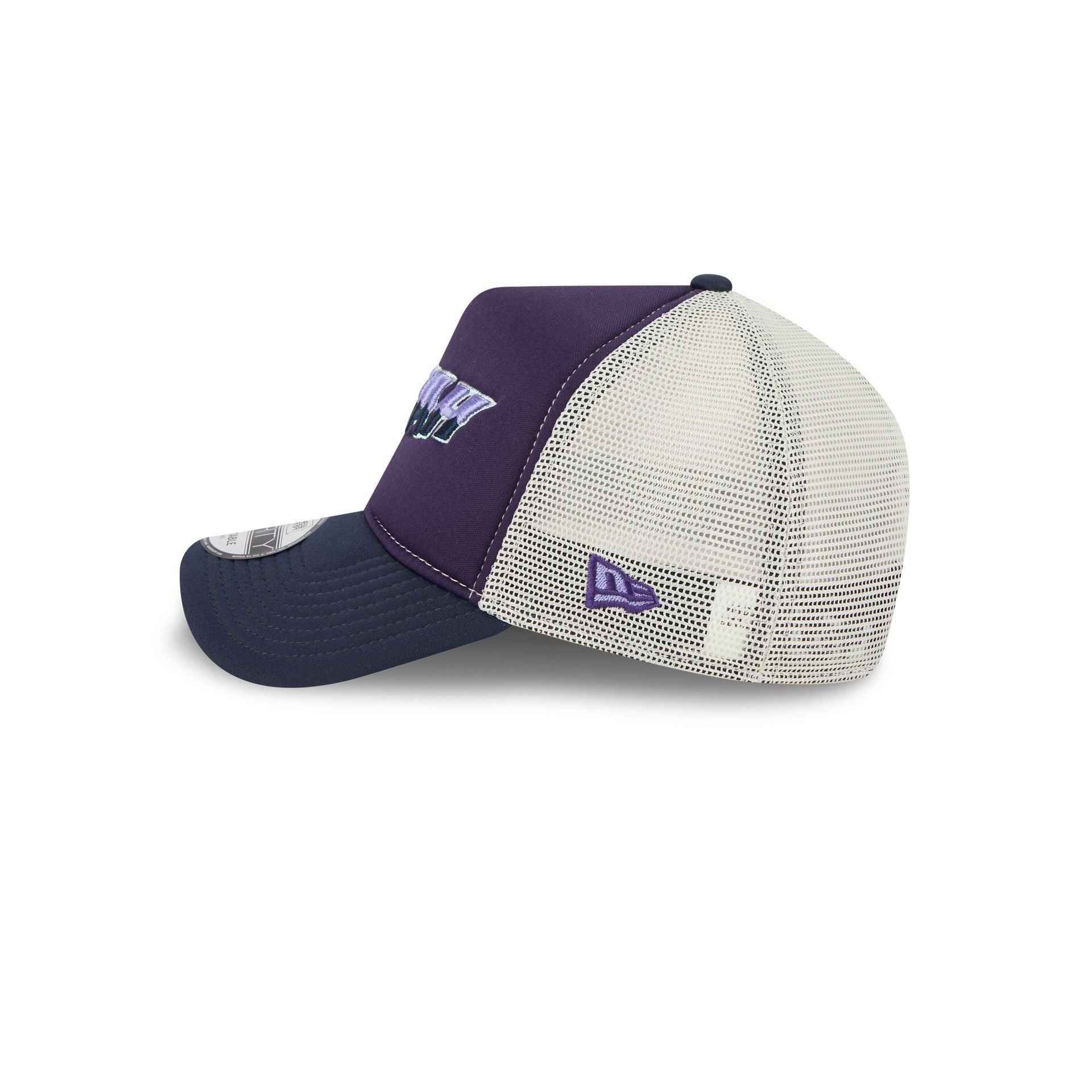 Utah Jazz Navy Purple 9FORTY A-Frame Trucker Hat - Image 4