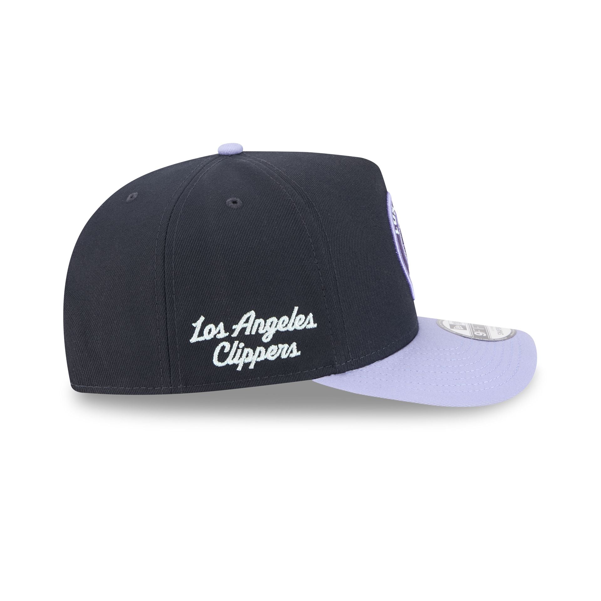 Los Angeles Clippers Navy Lavender 9FIFTY A-Frame Snapback Hat - Image 4