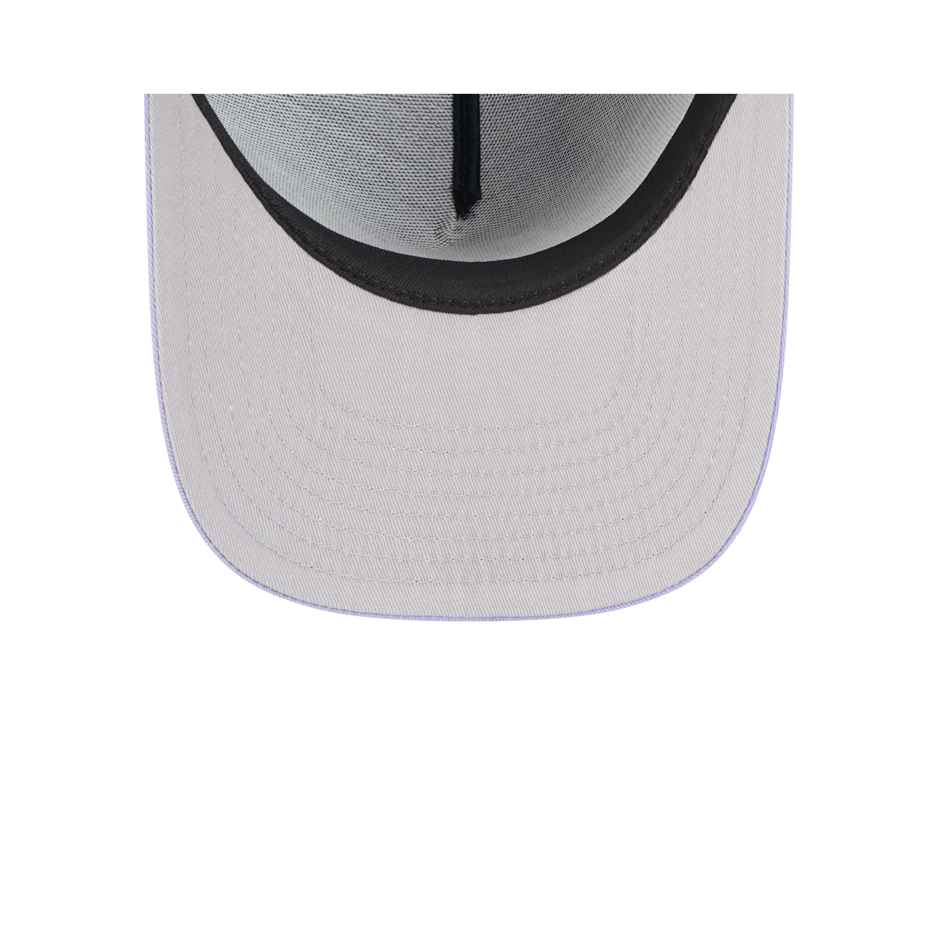 Los Angeles Clippers Navy Lavender 9FIFTY A-Frame Snapback Hat - Image 7