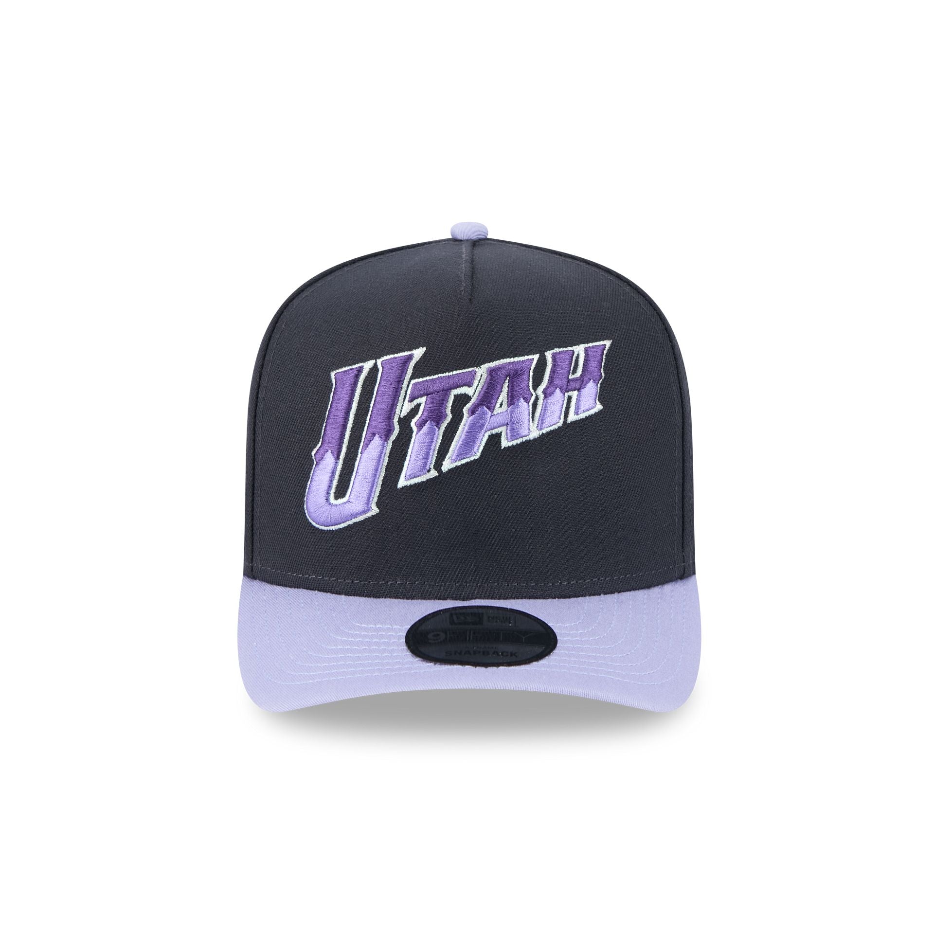 Utah Jazz Navy Lavender 9FIFTY A-Frame Snapback Hat - Image 2