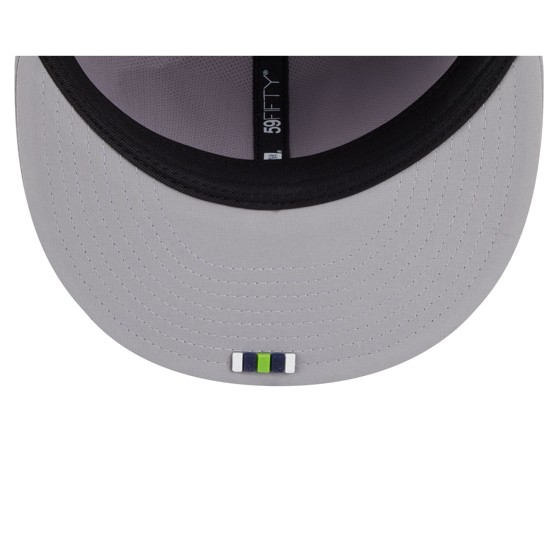 Seattle Seahawks 2025 Sideline Hot Weather Gray 59FIFTY Fitted Hat - Image 7