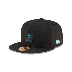 Miami Dolphins 2025 Sideline Hot Weather Black 59FIFTY Fitted Hat