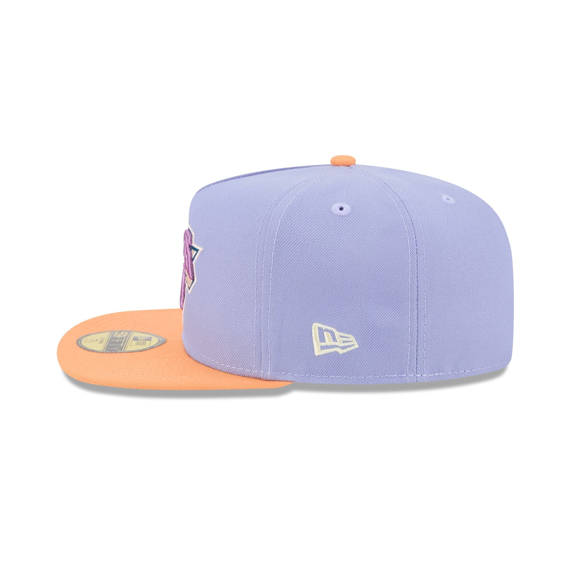 New York Knicks Lavender 59FIFTY A-Frame Fitted Hat - Image 5