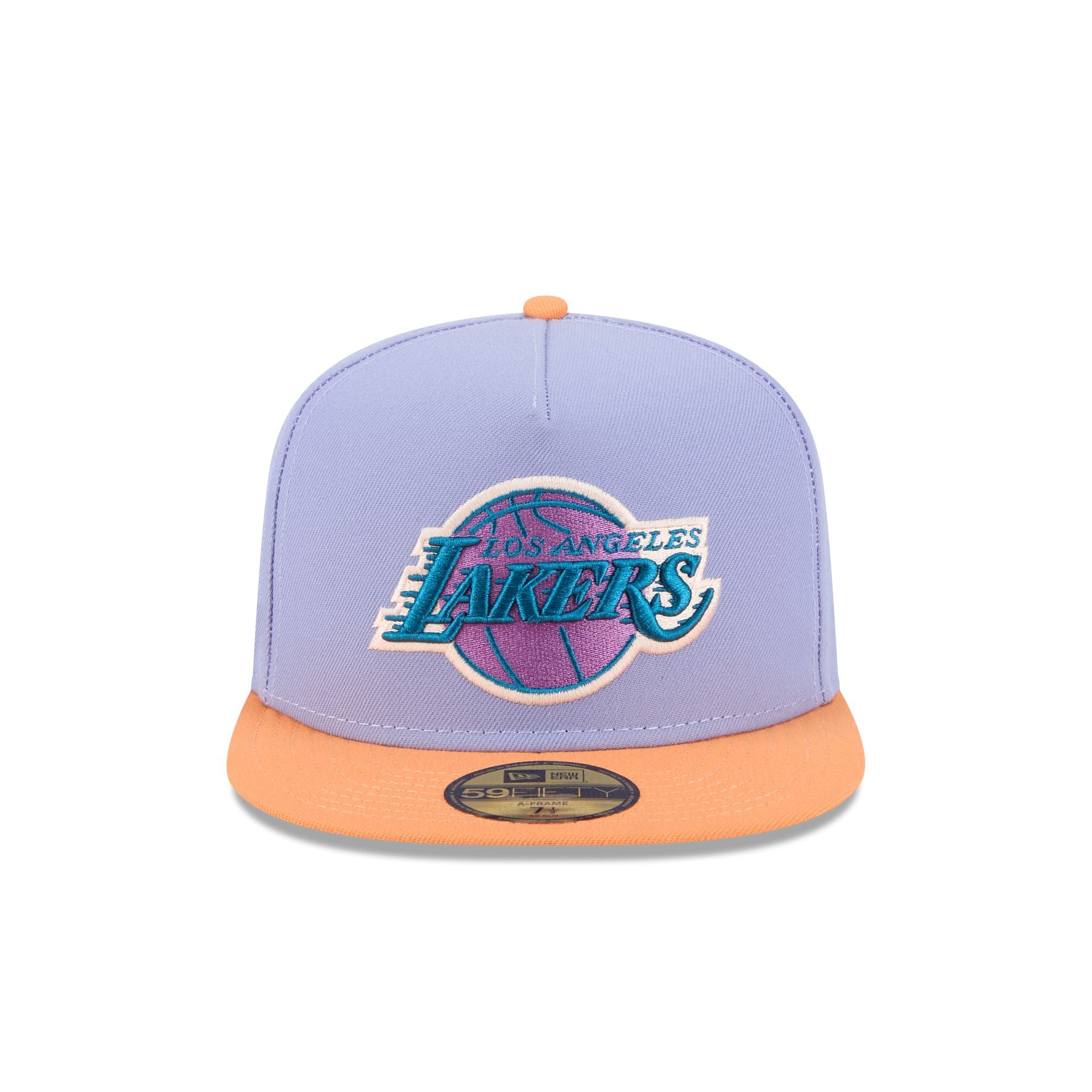 Los Angeles Lakers Lavender 59FIFTY A-Frame Fitted Hat - Image 2