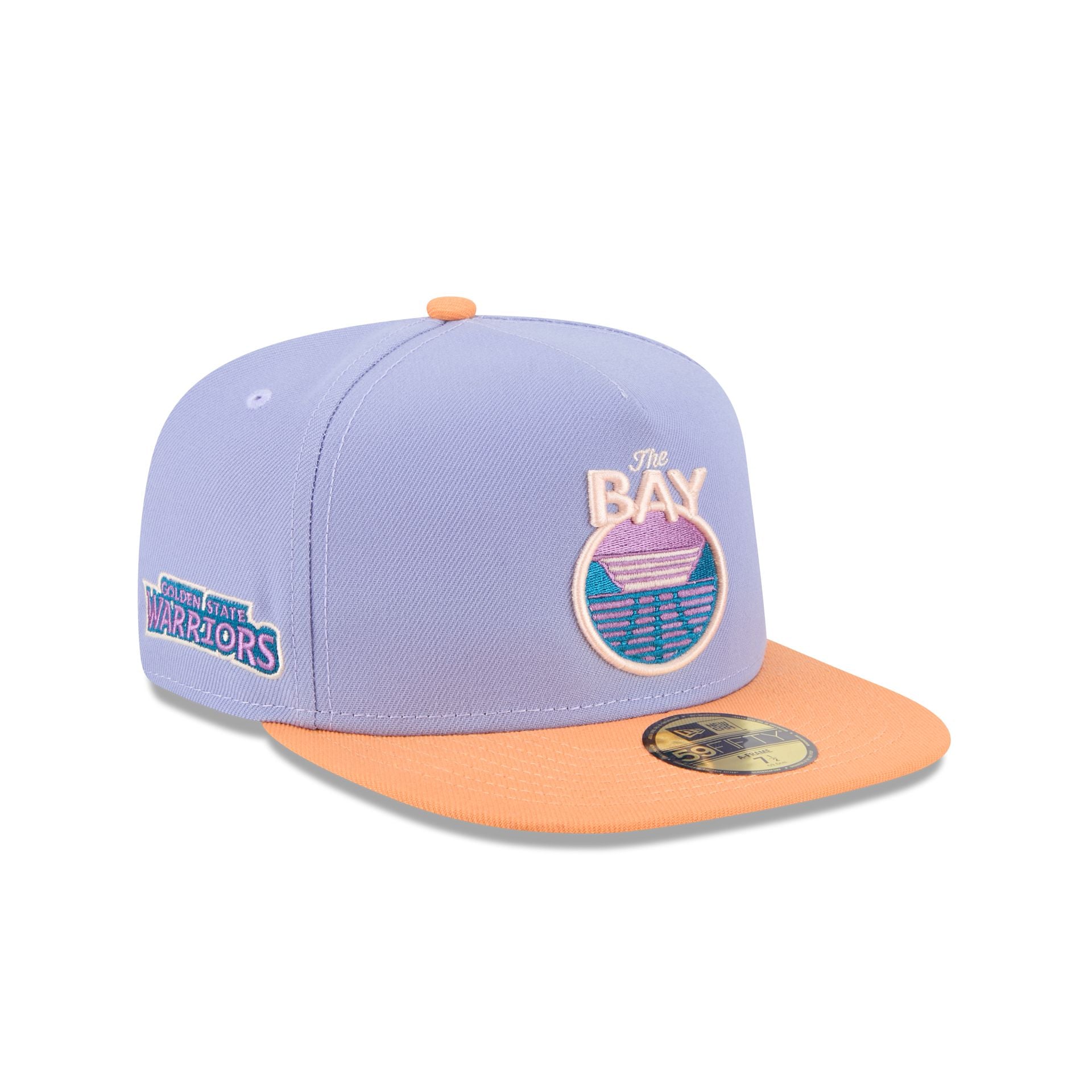 Golden State Warriors Lavender 59FIFTY A-Frame Fitted Hat
