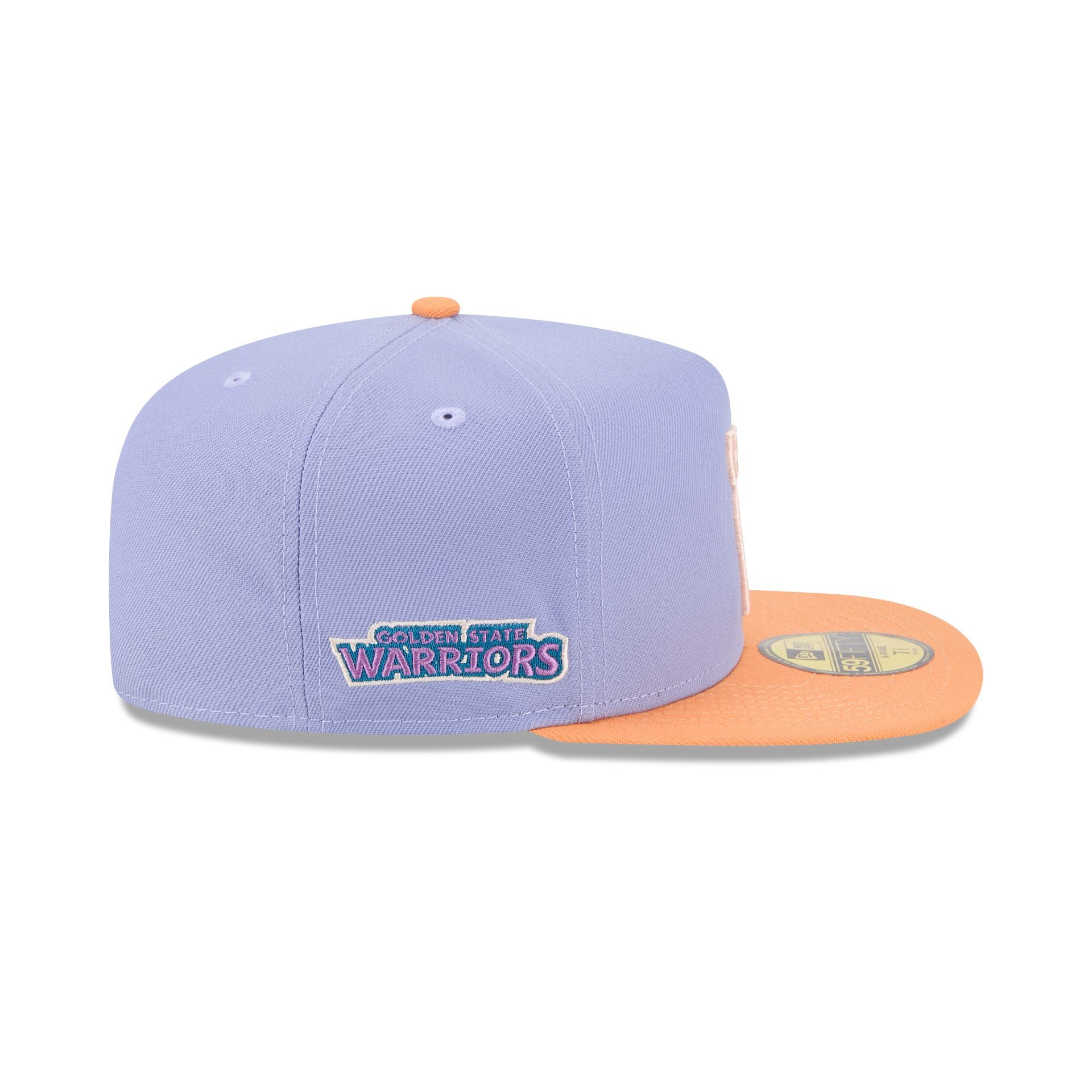 Golden State Warriors Lavender 59FIFTY A-Frame Fitted Hat - Image 4