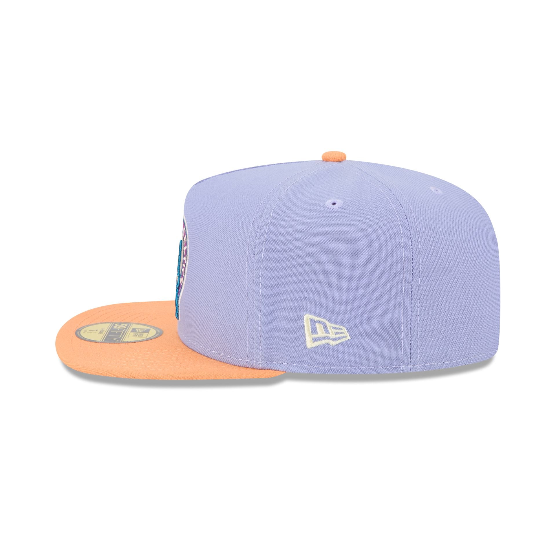 Boston Celtics Lavender 59FIFTY A-Frame Fitted Hat - Image 5