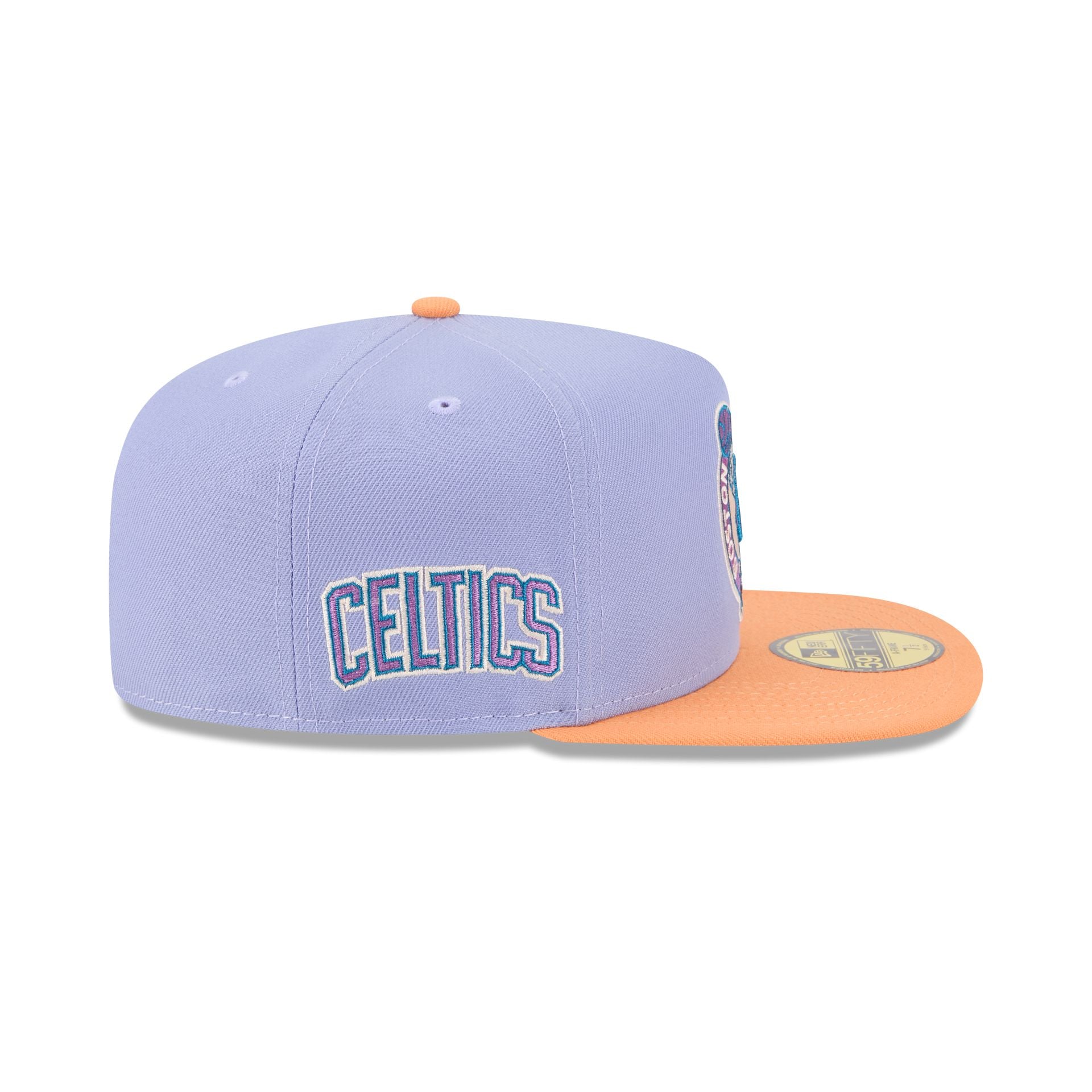Boston Celtics Lavender 59FIFTY A-Frame Fitted Hat - Image 4