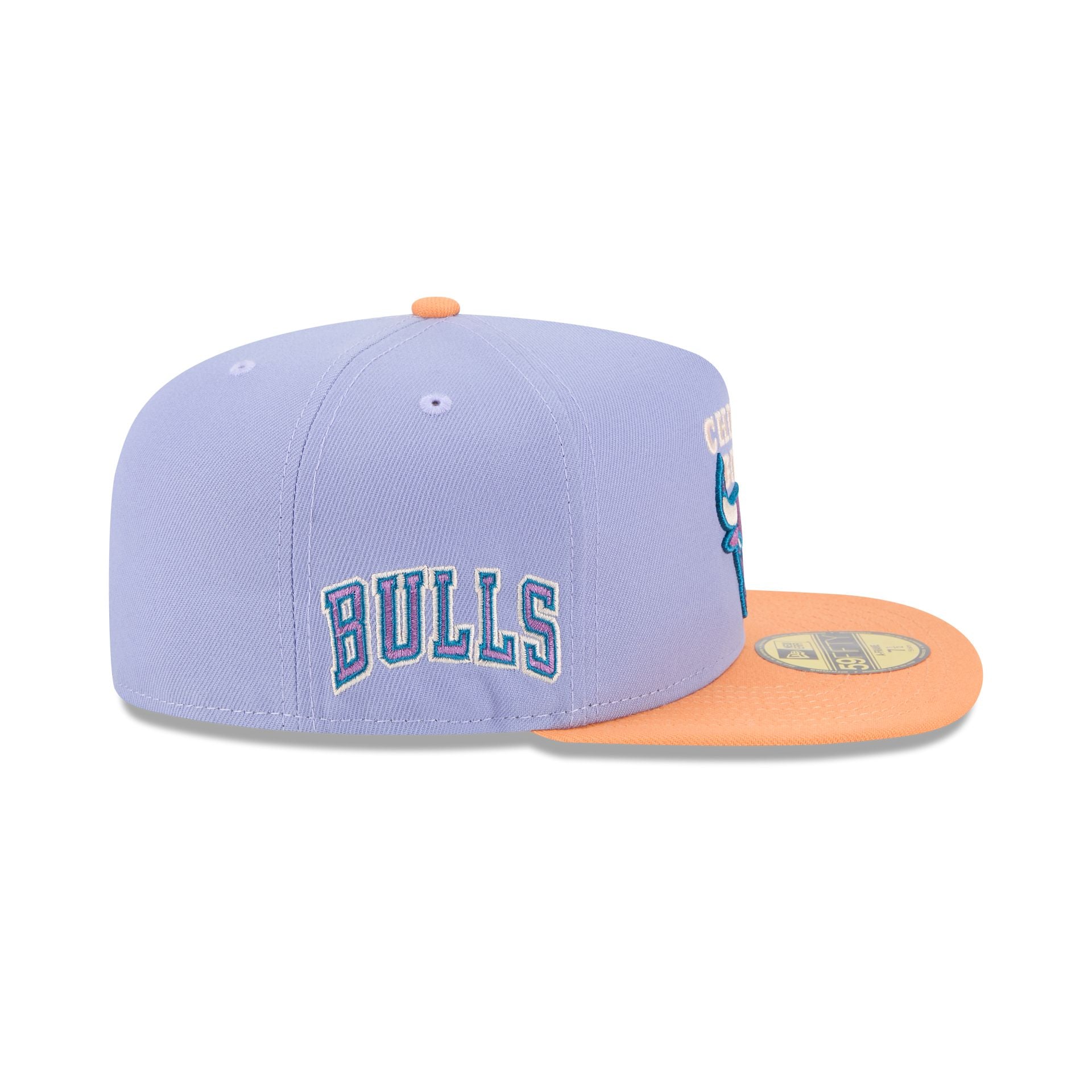 Chicago Bulls Lavender 59FIFTY A-Frame Fitted Hat - Image 4