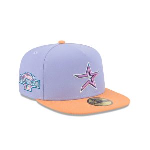 Houston Astros Lavender 59FIFTY A-Frame Fitted Hat