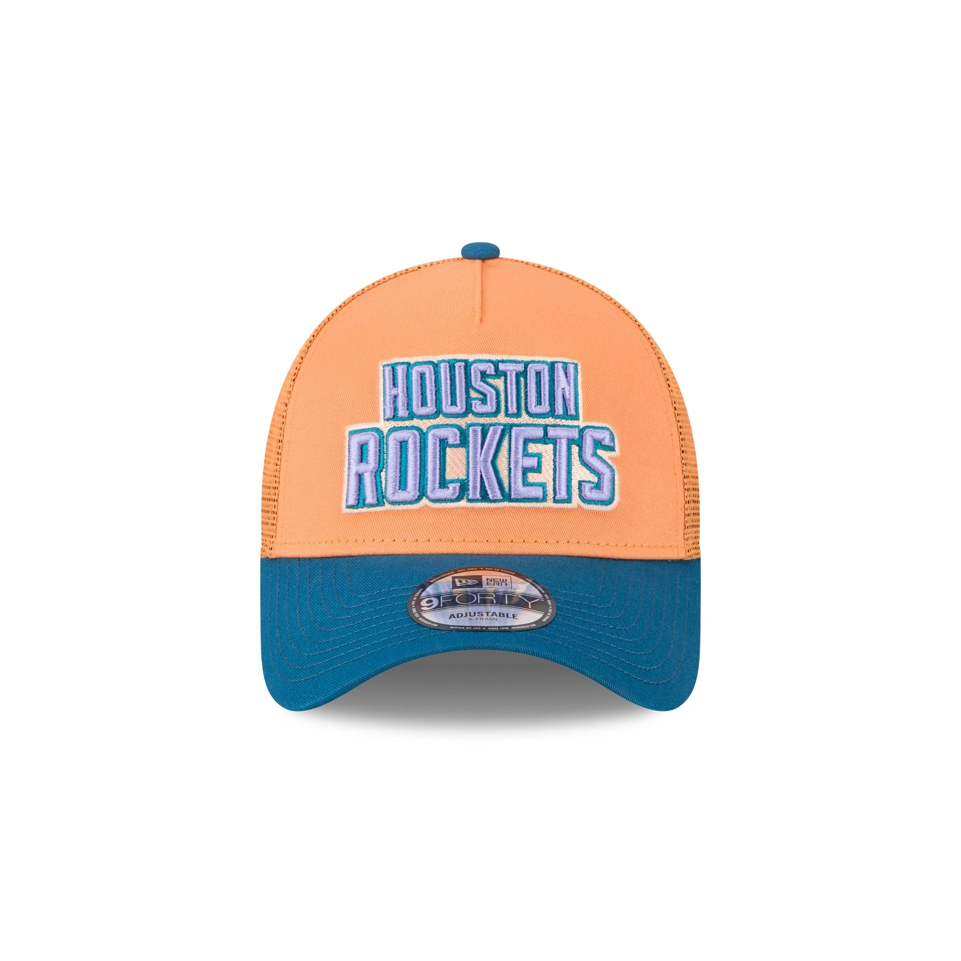 Houston Rockets Orange Glaze 9FORTY A-Frame Trucker Hat - Image 2