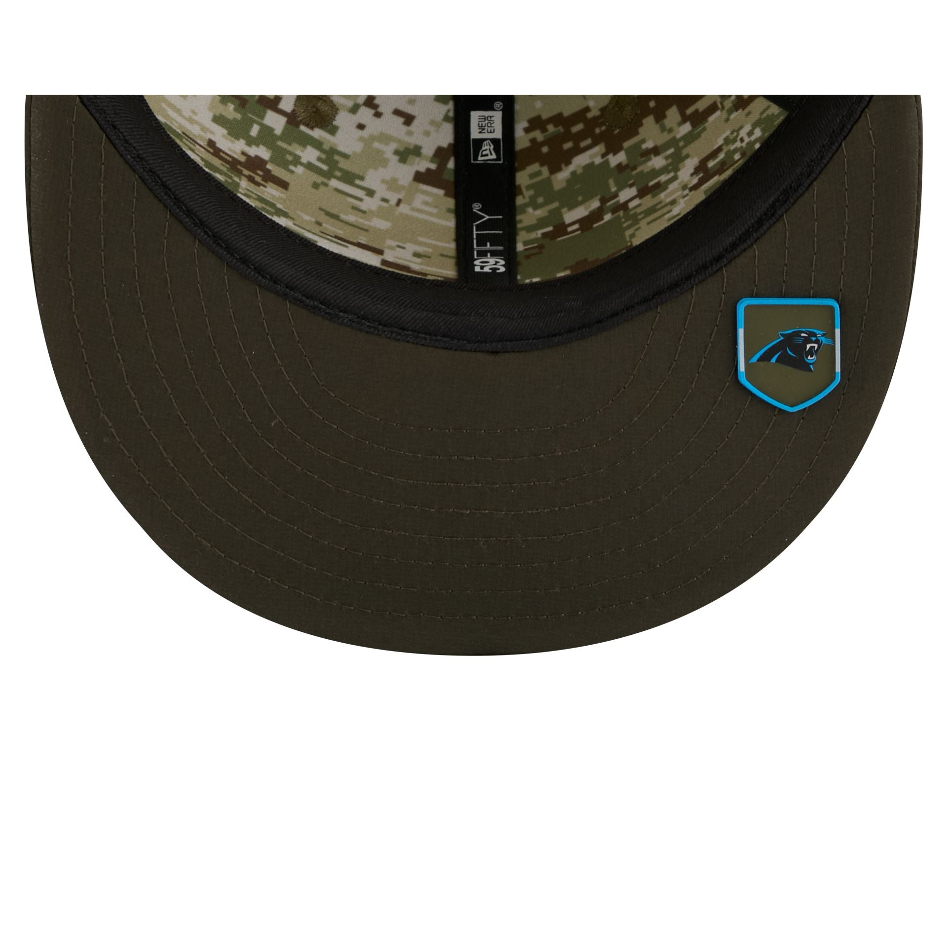 Carolina Panthers 2025 Salute to Service 59FIFTY Fitted Hat - Image 7