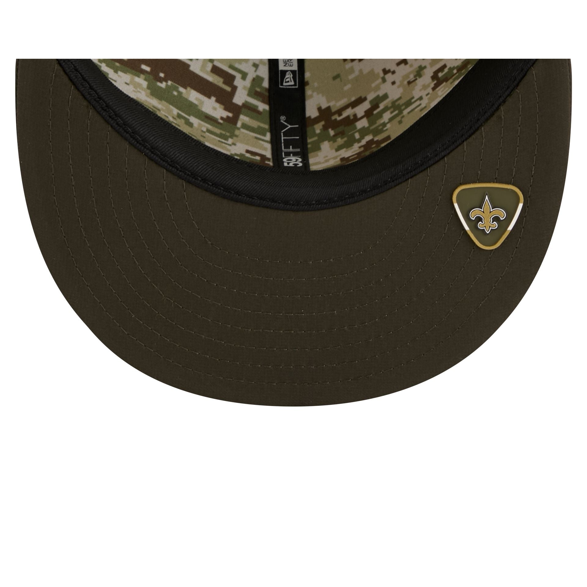 New Orleans Saints 2025 Salute to Service 59FIFTY Fitted Hat - Image 7