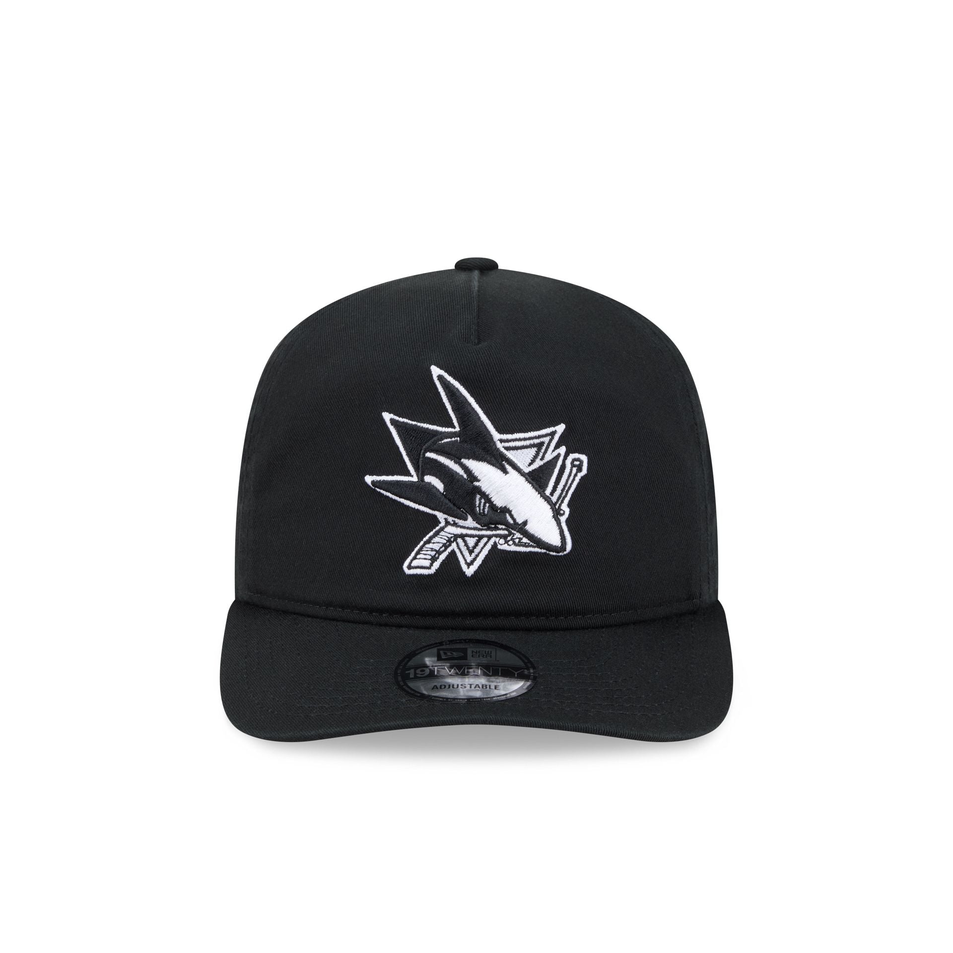 San Jose Sharks Black and White 19TWENTY Snapback Hat - Image 2