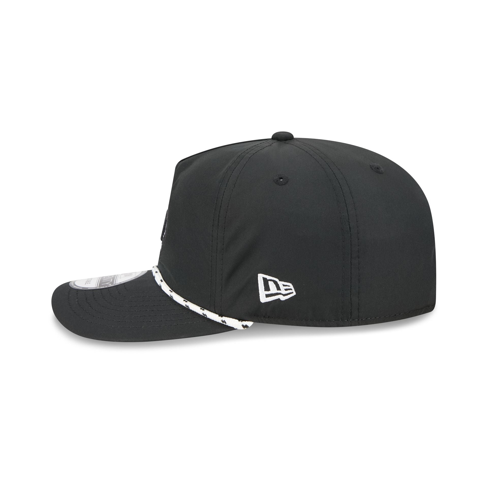 Brooklyn Nets Black and White Rope 19TWENTY Snapback Hat - Image 4