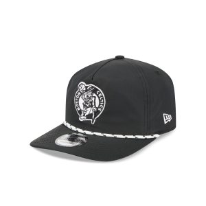 Boston Celtics Black and White Rope 19TWENTY Snapback Hat