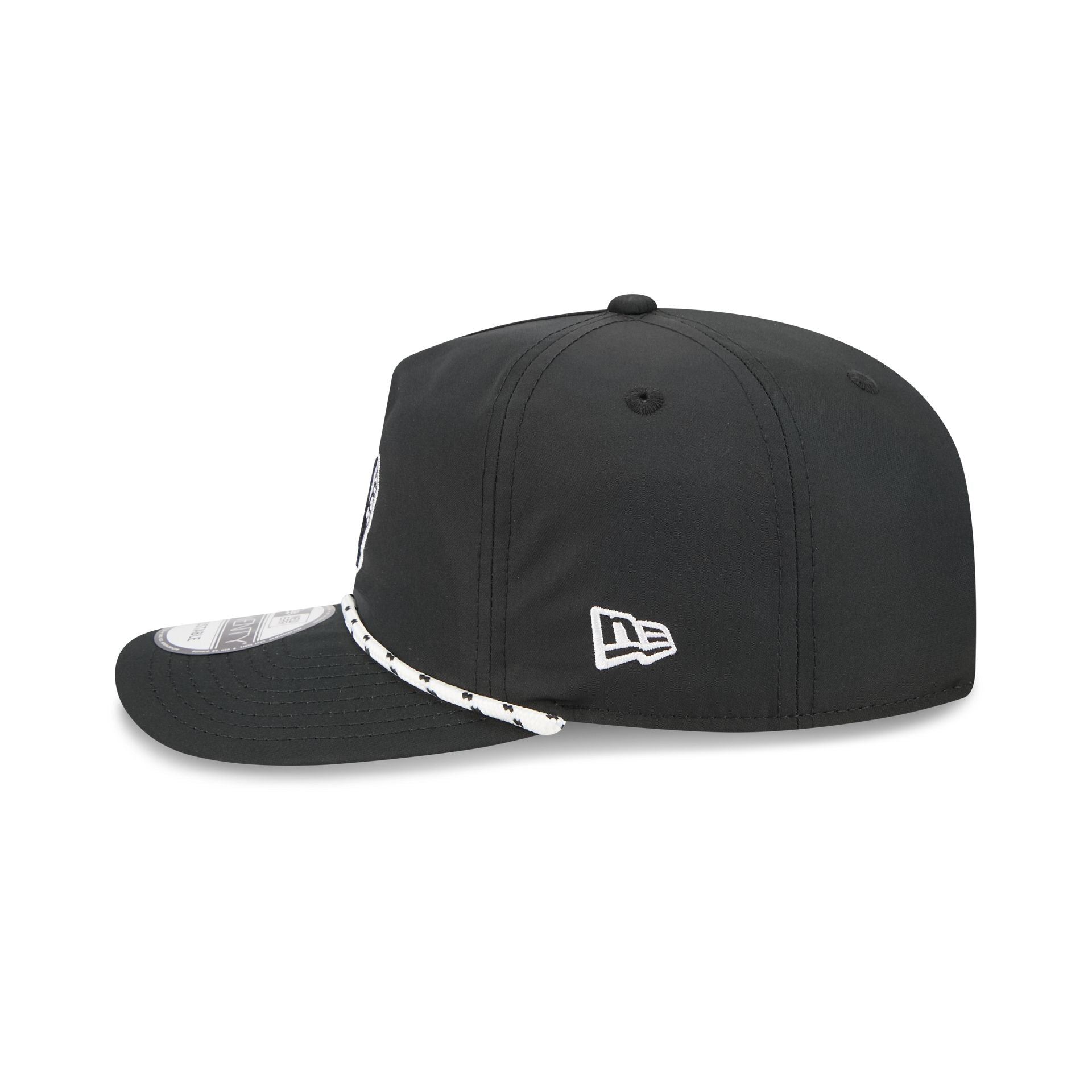 Boston Celtics Black and White Rope 19TWENTY Snapback Hat - Image 4