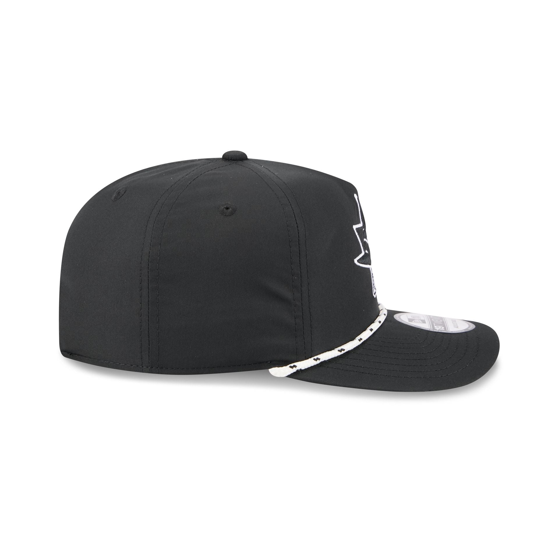 San Jose Sharks Black and White Rope 19TWENTY Snapback Hat - Image 5