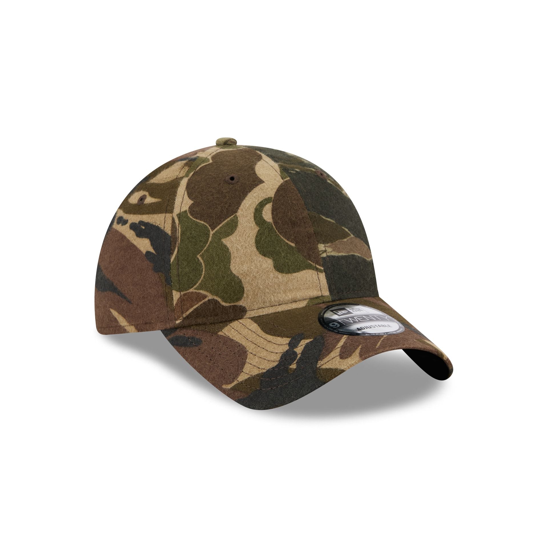 New Era Cap Three Looms Wool Woodland Camo 9TWENTY Adjustable Hat - Image 3