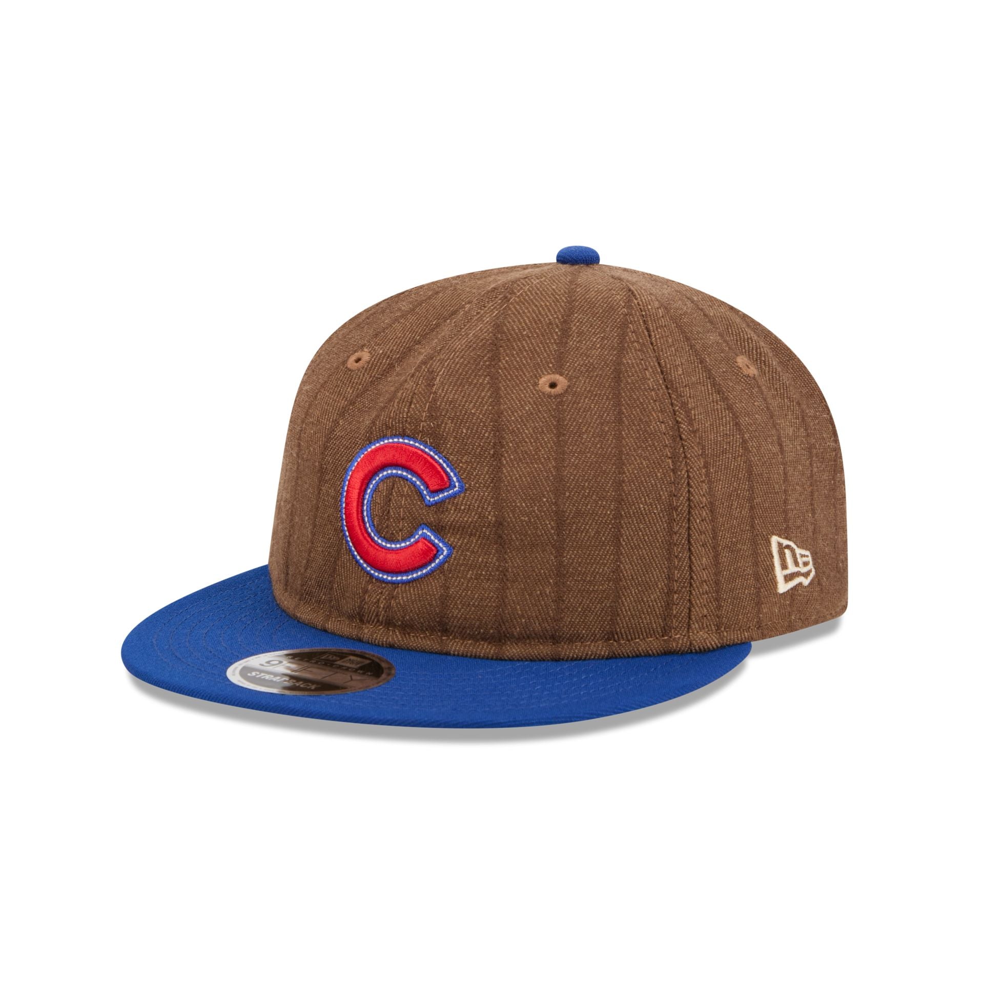 Chicago Cubs Three Looms Wool Pinstripe Retro Crown 9FIFTY Adjustable Hat - Image 2