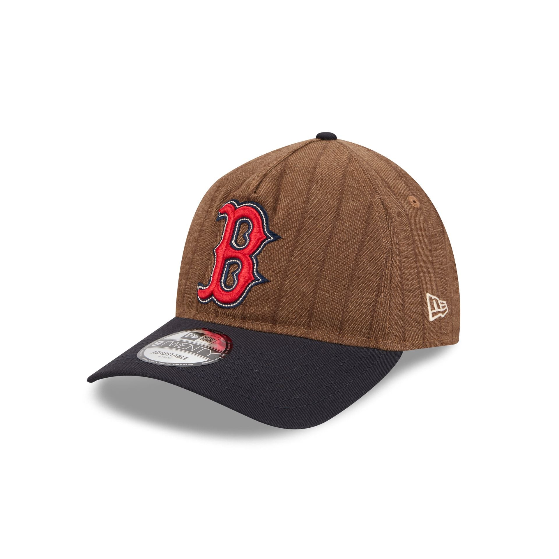 Boston Red Sox Three Looms Wool Pinstripe 9TWENTY A-Frame Adjustable Hat - Image 3