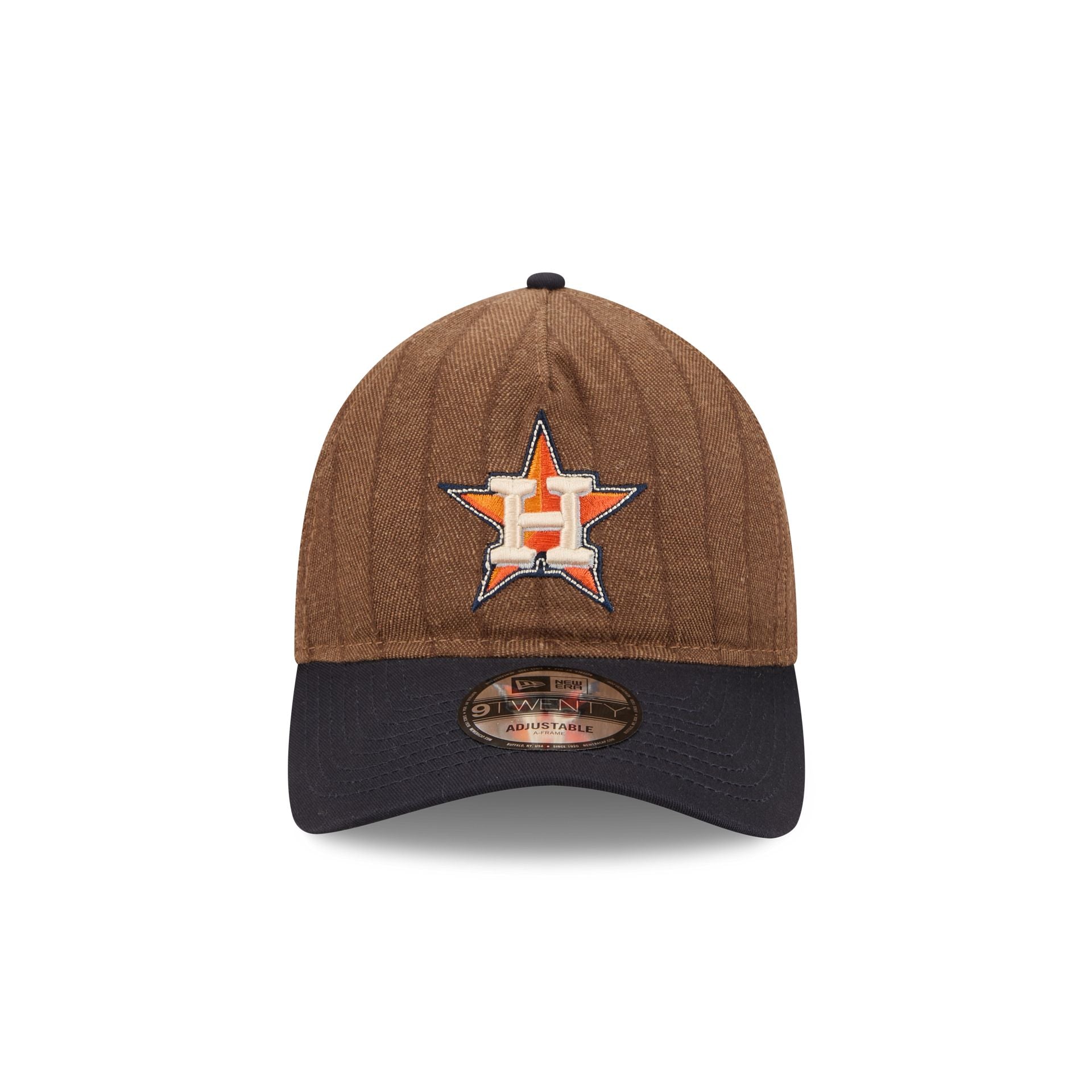Houston Astros Three Looms Wool Pinstripe 9TWENTY A-Frame Adjustable Hat - Image 2