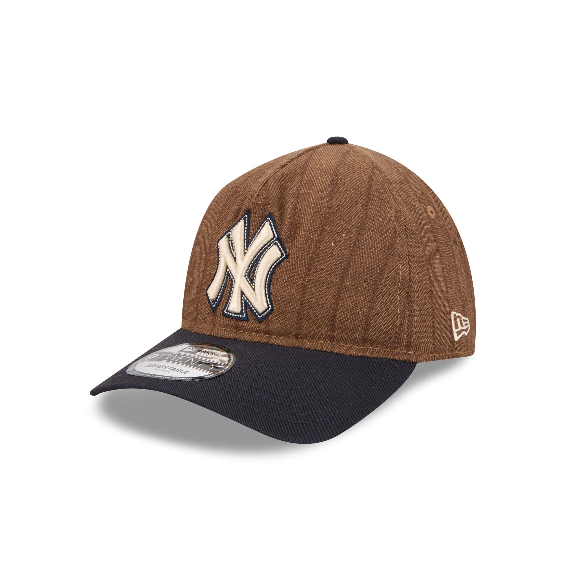 New York Yankees Three Looms Wool Pinstripe 9TWENTY A-Frame Adjustable Hat - Image 3