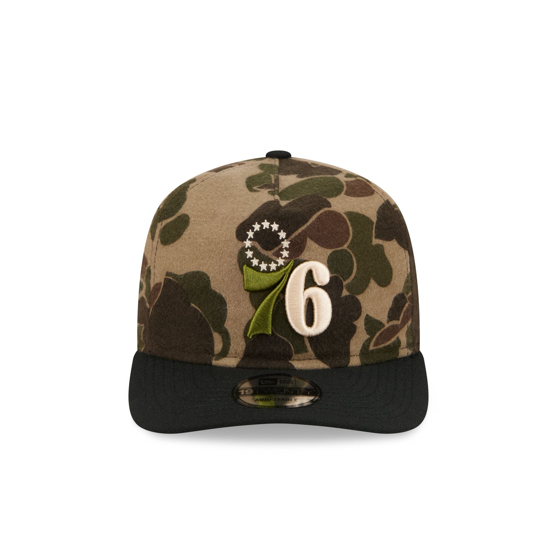 Philadelphia 76ers Three Looms Wool Duck Camo 19TWENTY Adjustable Hat - Image 2