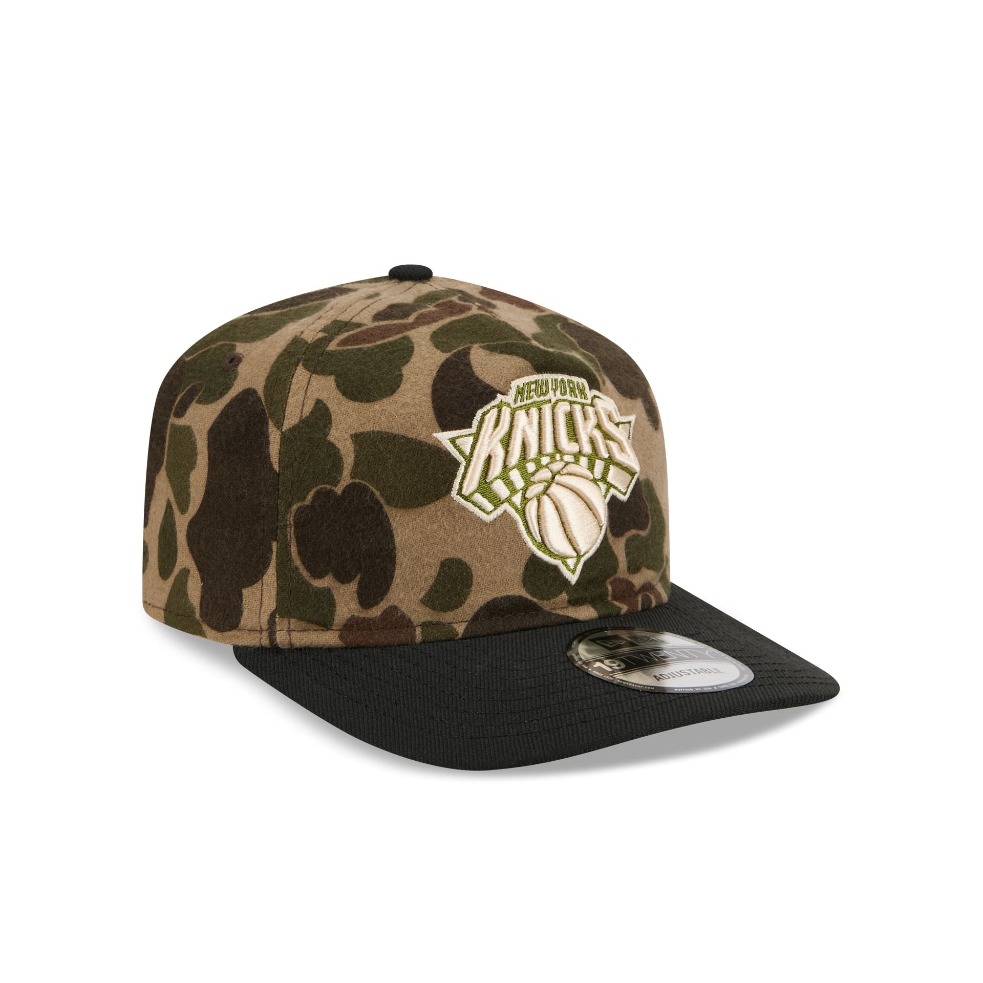 New York Knicks Three Looms Wool Duck Camo 19TWENTY Adjustable Hat - Image 3
