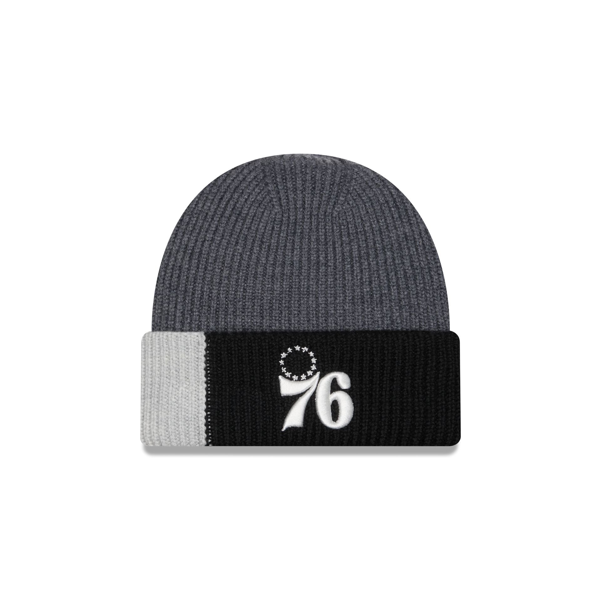 Philadelphia 76ers Merino Wool Color Block Cuff Knit Hat