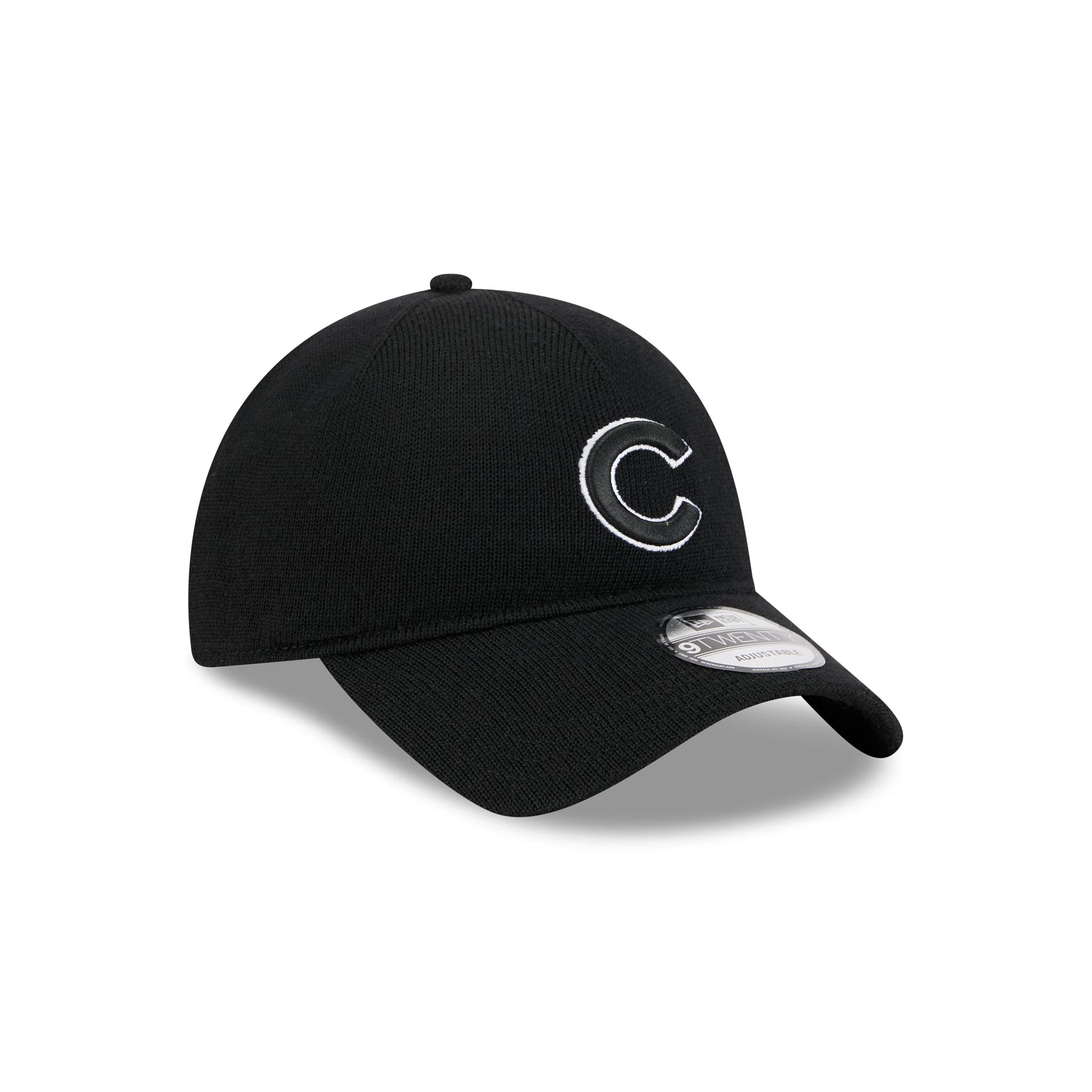 Chicago Cubs Merino Wool Black 9TWENTY Adjustable Hat - Image 3