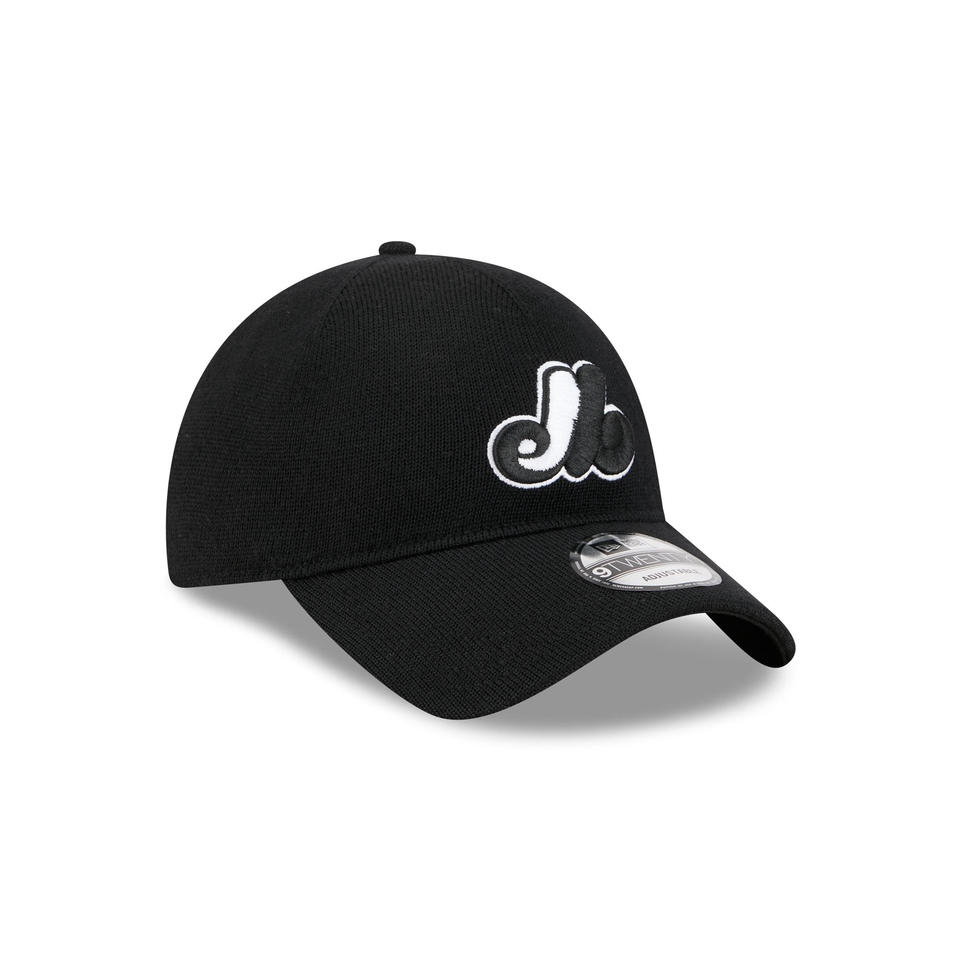 Montreal Expos Merino Wool Black 9TWENTY Adjustable Hat - Image 3