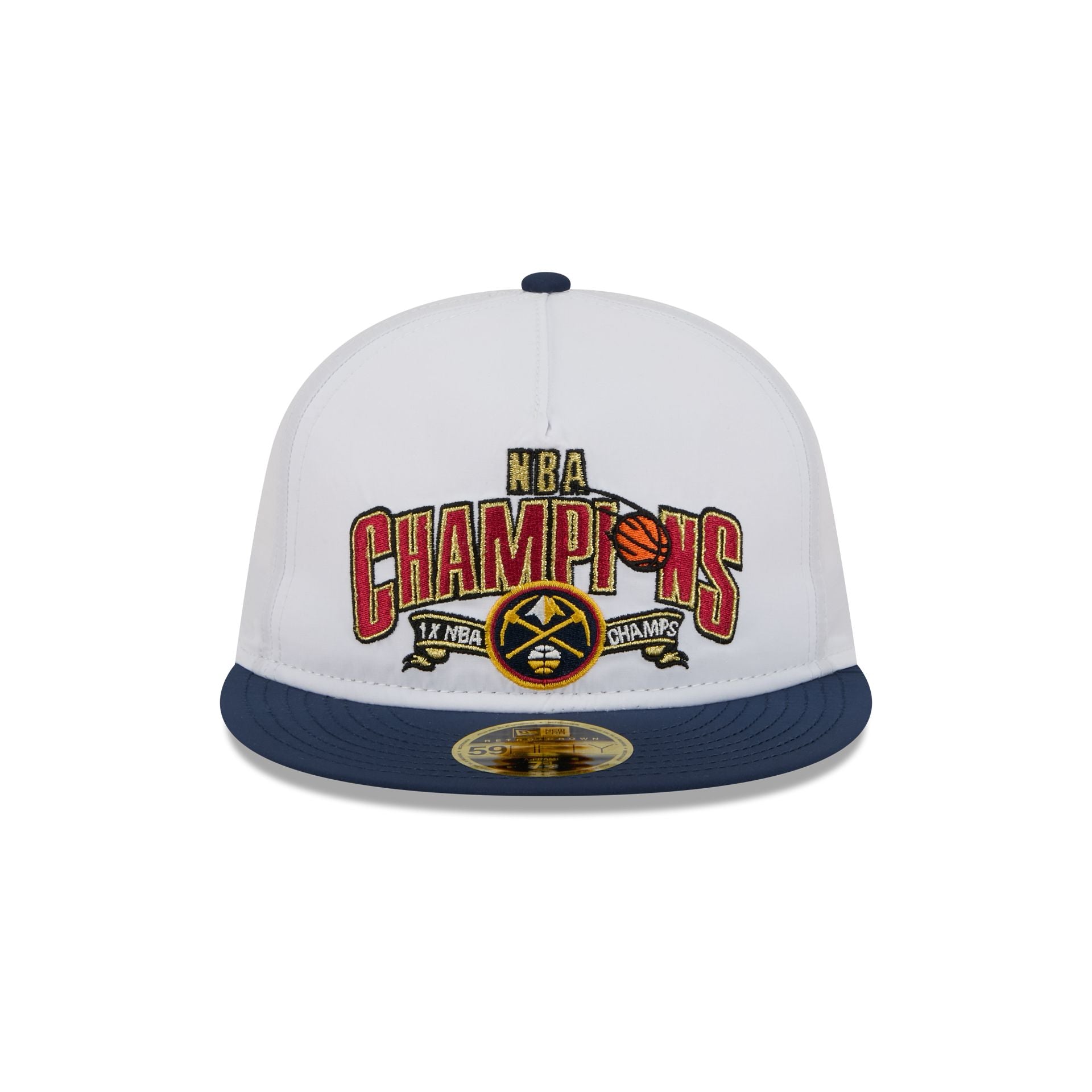Denver Nuggets Champions White Retro Crown 59FIFTY Fitted Hat - Image 2