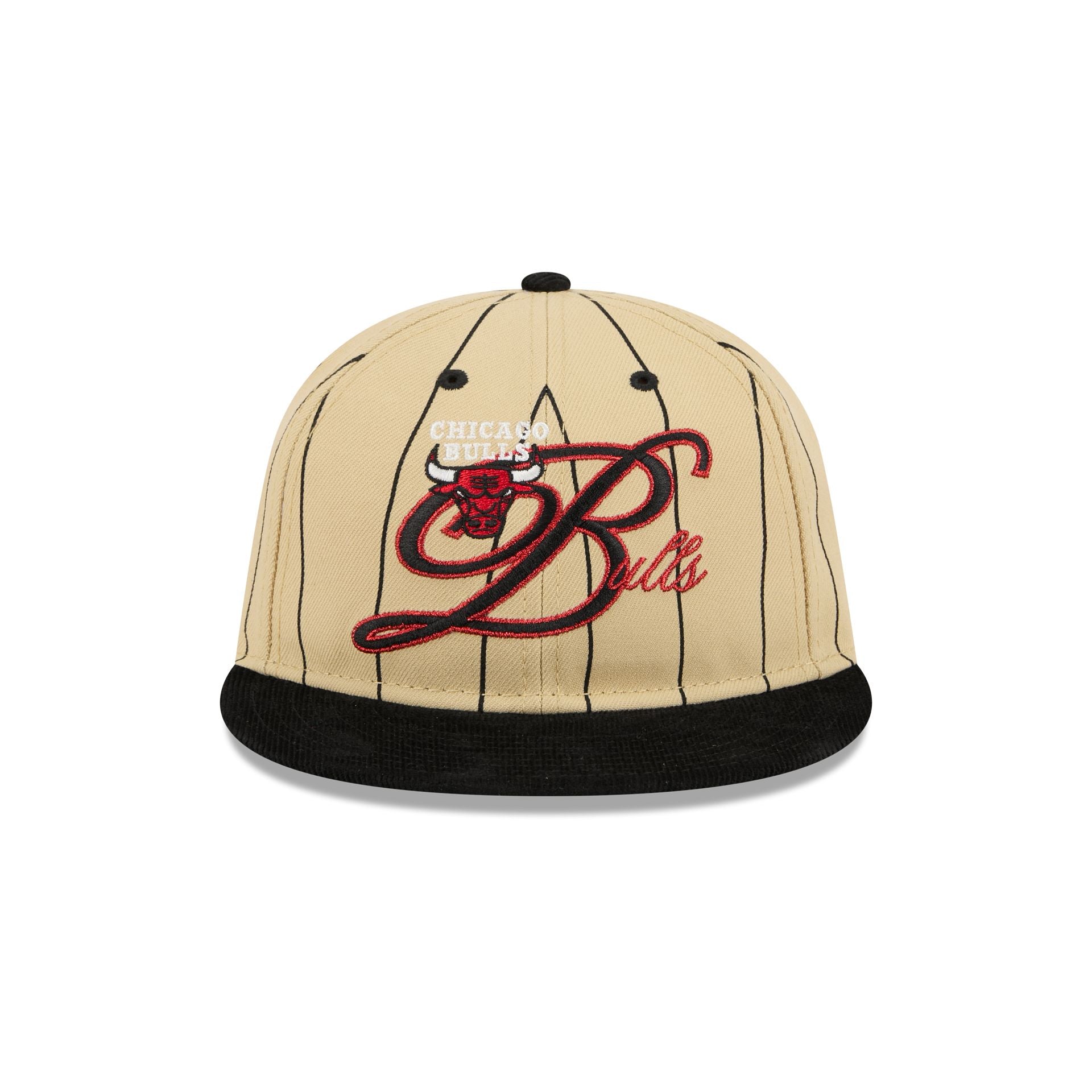 Chicago Bulls Pinstripe Script Retro Crown 9FIFTY Adjustable Hat - Image 2