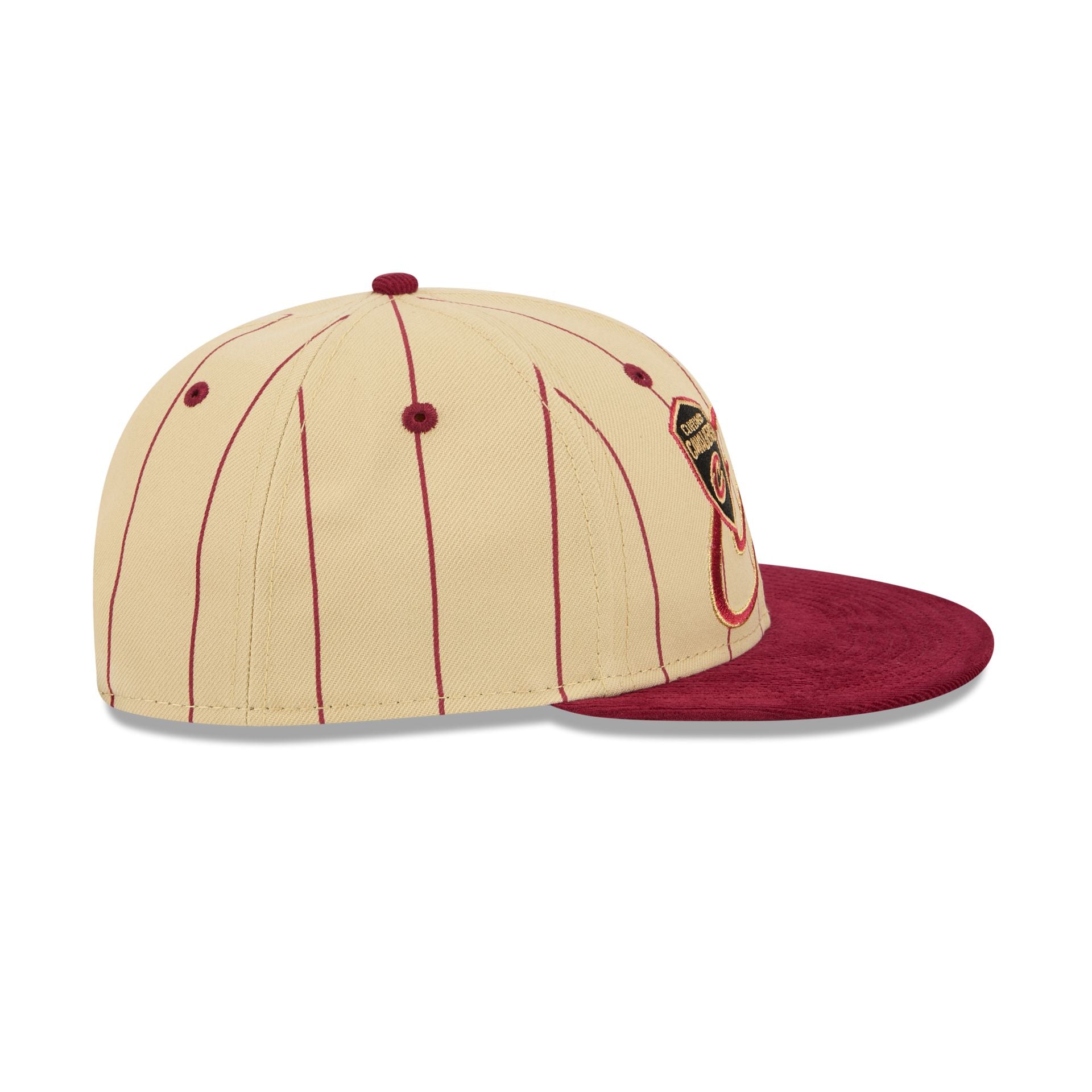 Cleveland Cavaliers Pinstripe Script Retro Crown 9FIFTY Adjustable Hat - Image 5