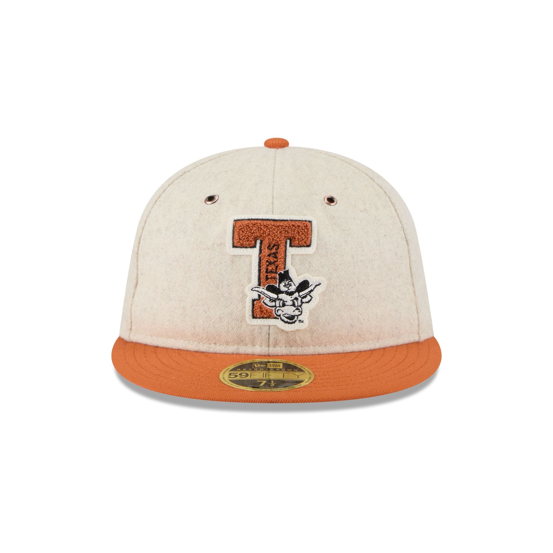 Texas Longhorns College Vault Wool Letterman Retro Crown 59FIFTY Fitted Hat - Image 2