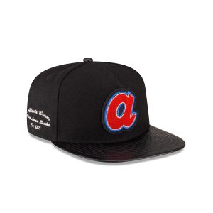 Atlanta Braves Wool Letterman 9FIFTY A-Frame Snapback Hat