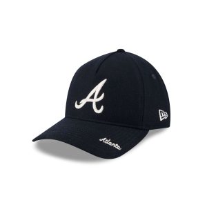 Atlanta Braves Wool Letterman 9TWENTY A-Frame Adjustable Hat Adjustable Hat