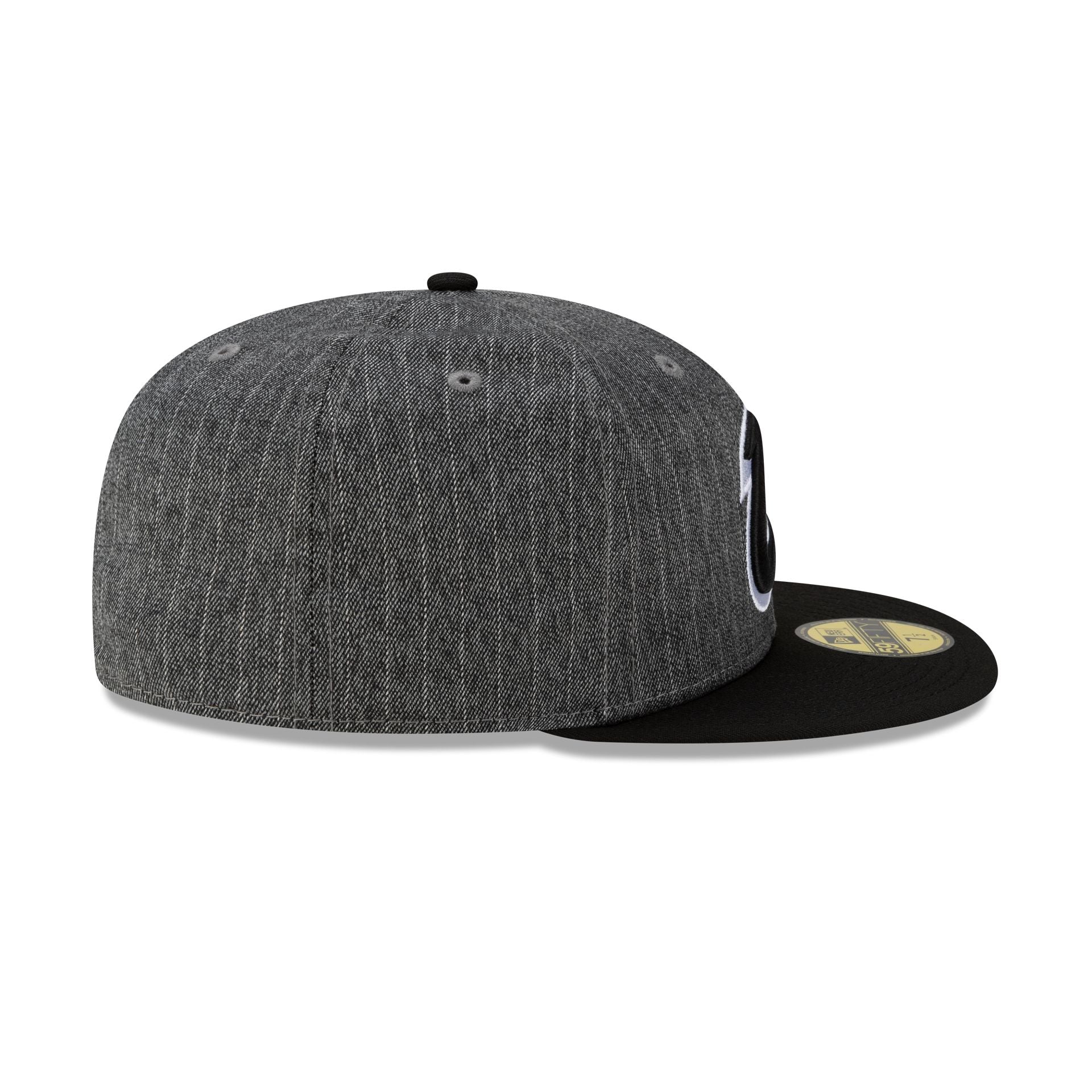 Just Caps Black Pinstripe Cleveland Cavaliers 59FIFTY Fitted Hat - Image 5