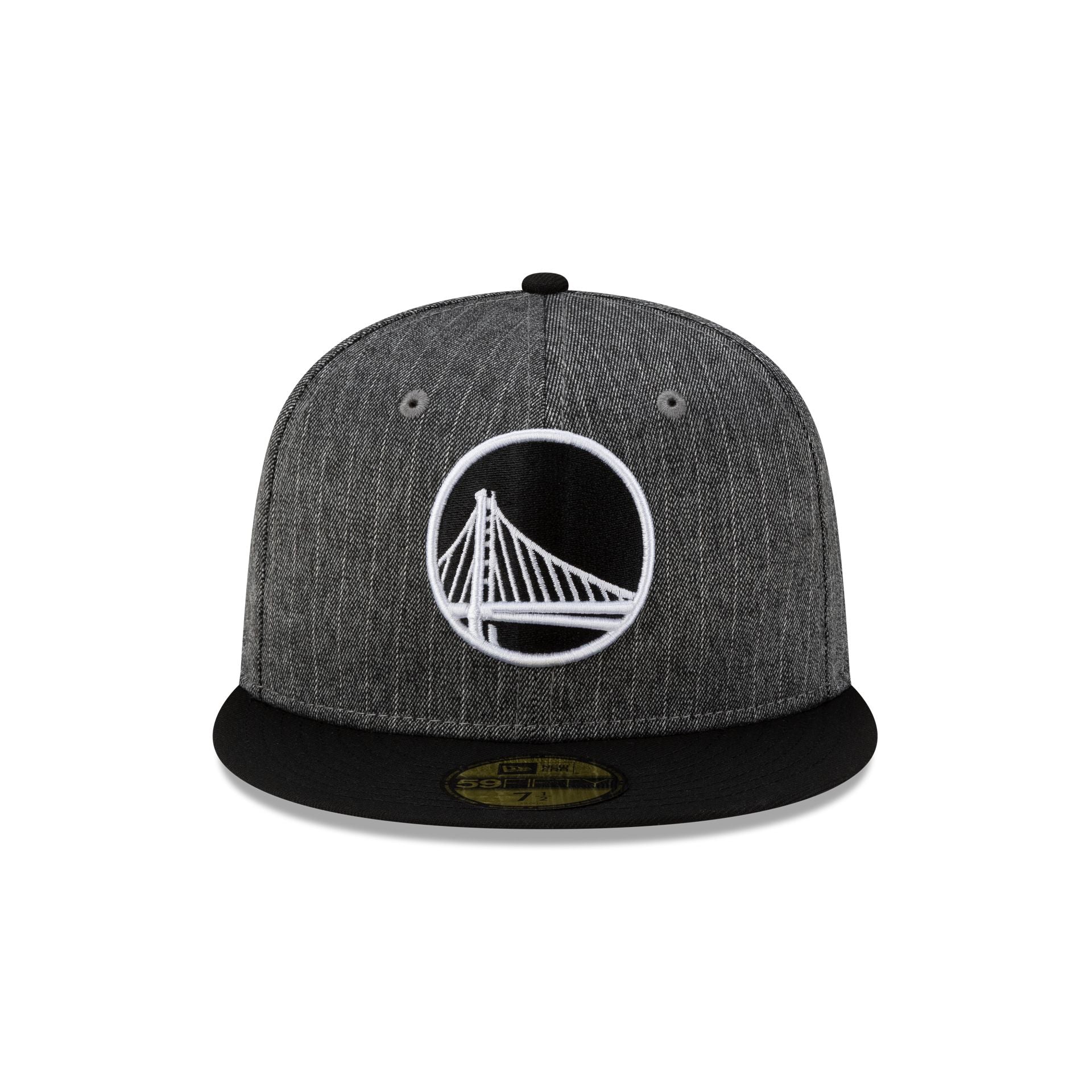 Just Caps Black Pinstripe Golden State Warriors 59FIFTY Fitted Hat - Image 2