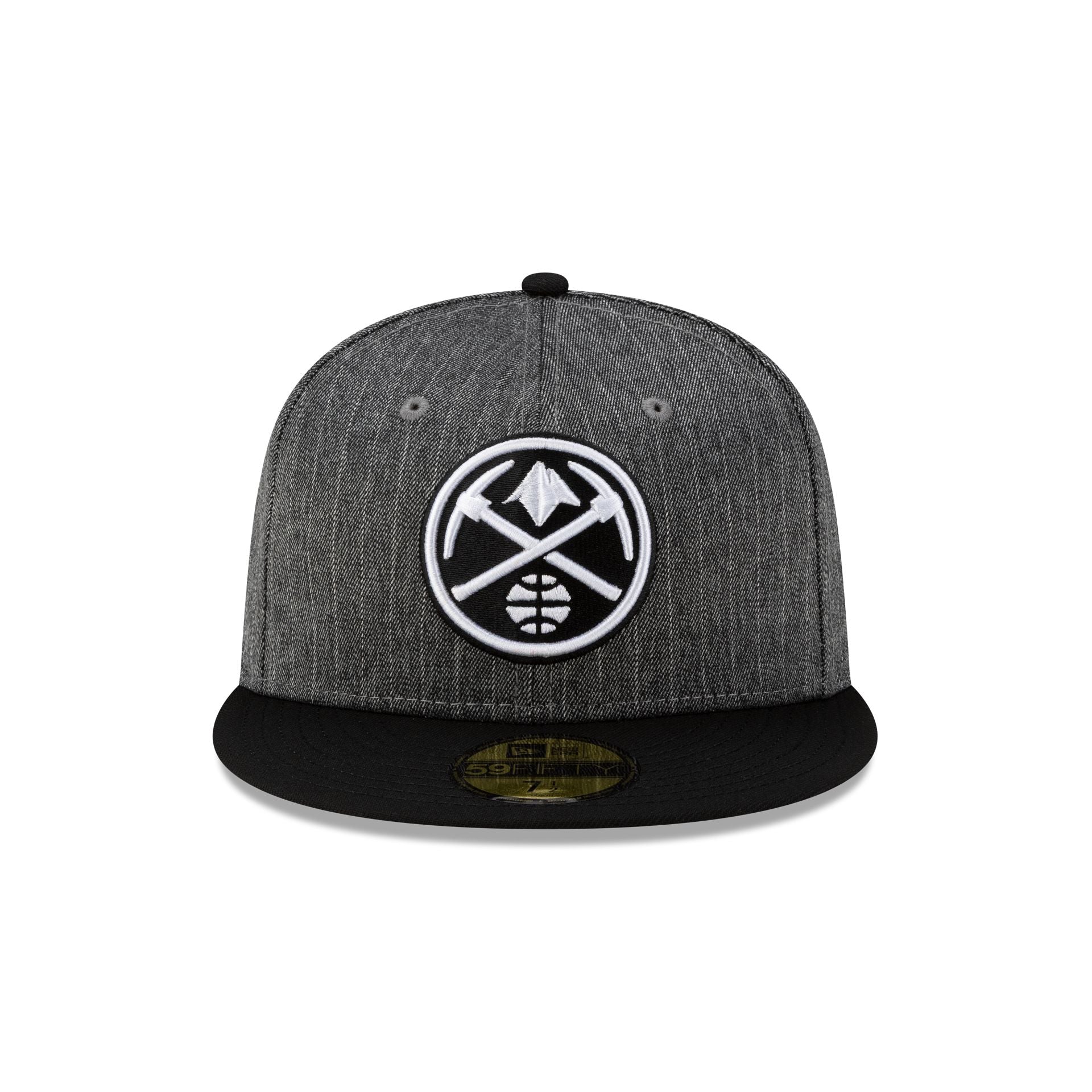 Just Caps Black Pinstripe Denver Nuggets 59FIFTY Fitted Hat - Image 2