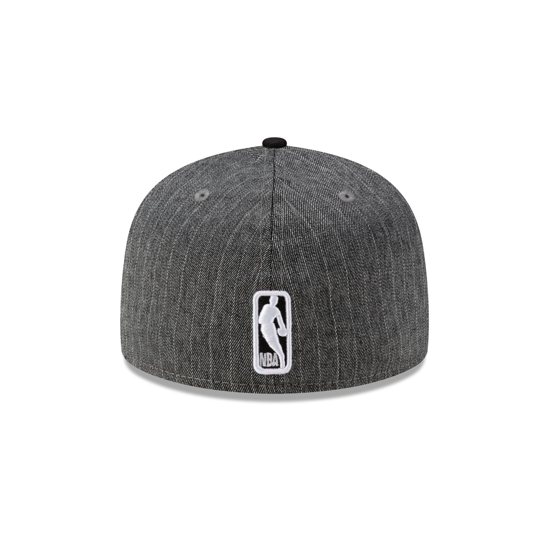 Just Caps Black Pinstripe Los Angeles Lakers 59FIFTY Fitted Hat - Image 6