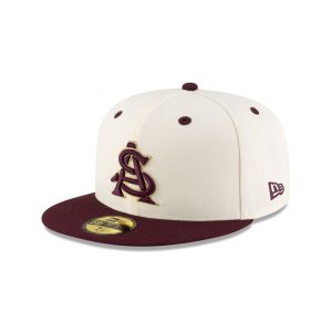 Arizona State Sun Devils Chrome White 59FIFTY Fitted Hat