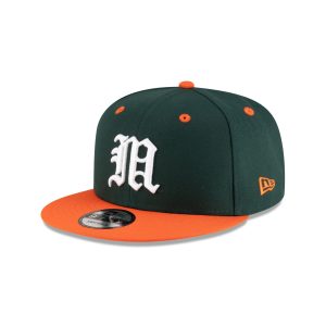 New Era x adidas Miami Hurricanes Green 9FIFTY Snapback Hat