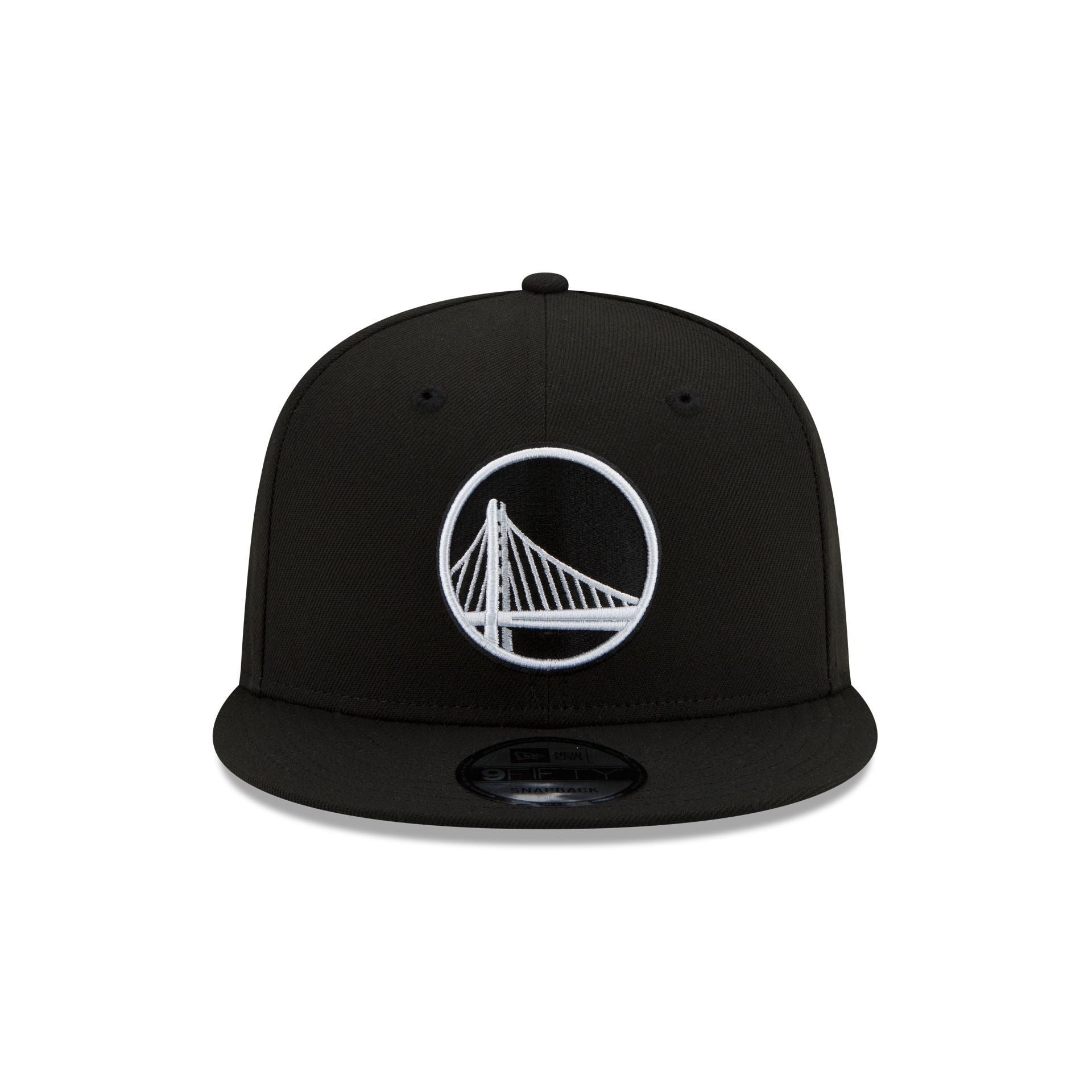 Golden State Warriors Basic Black & White 9FIFTY Snapback Hat - Image 2