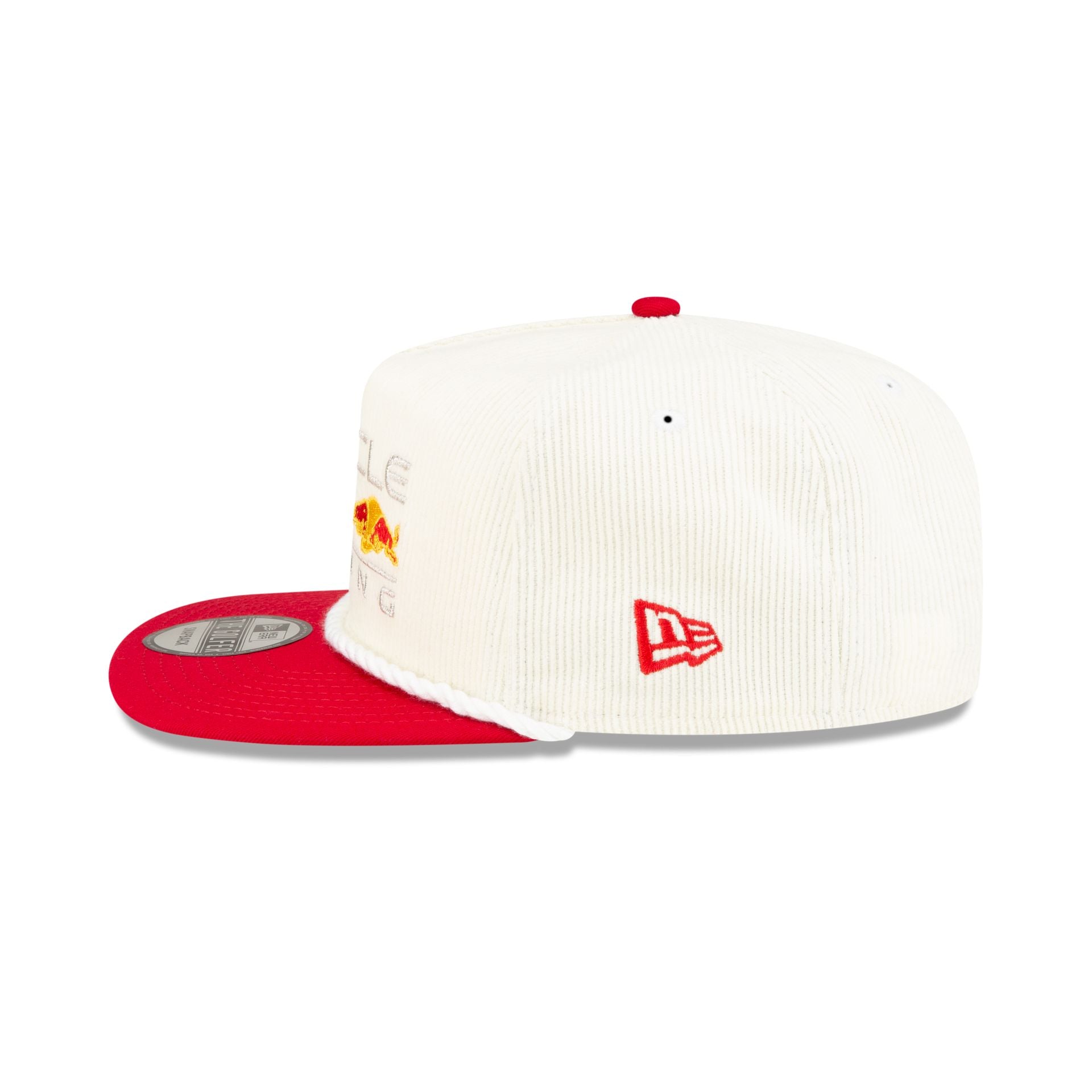 Oracle Red Bull Racing Essential White Corduroy Golfer Hat - Image 4
